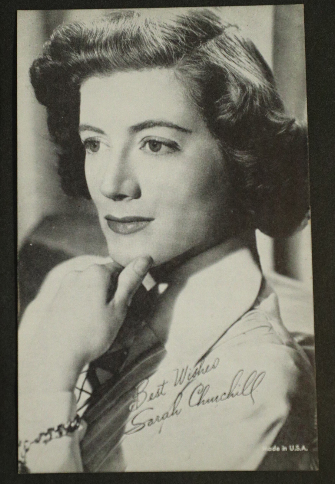Vintage 3.5 x 5.5 photo of actress Sarah Churchill, 1950’s