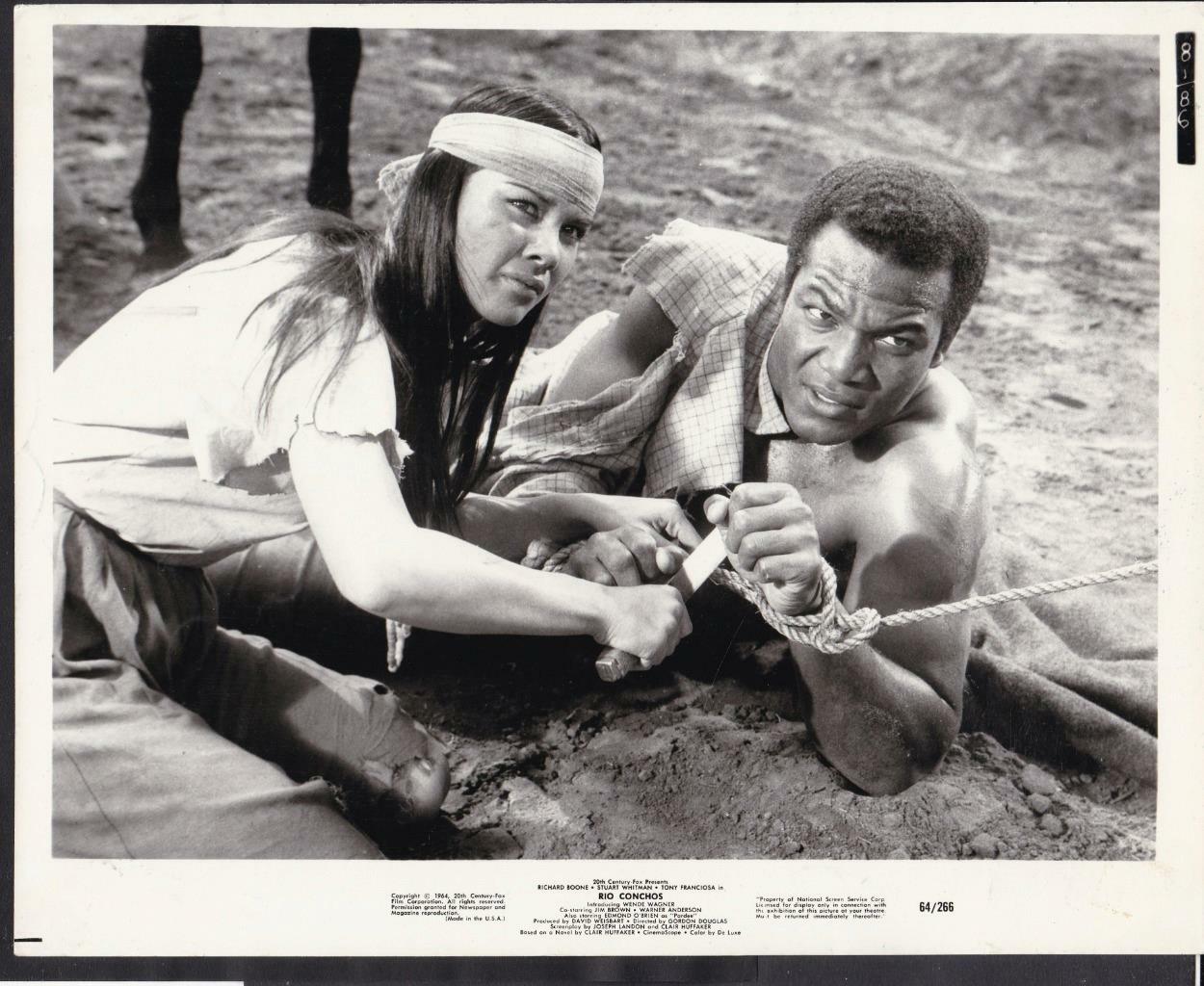 Jim Brown Linda Cordova in Rio Conchos 1964 movie photo 46564