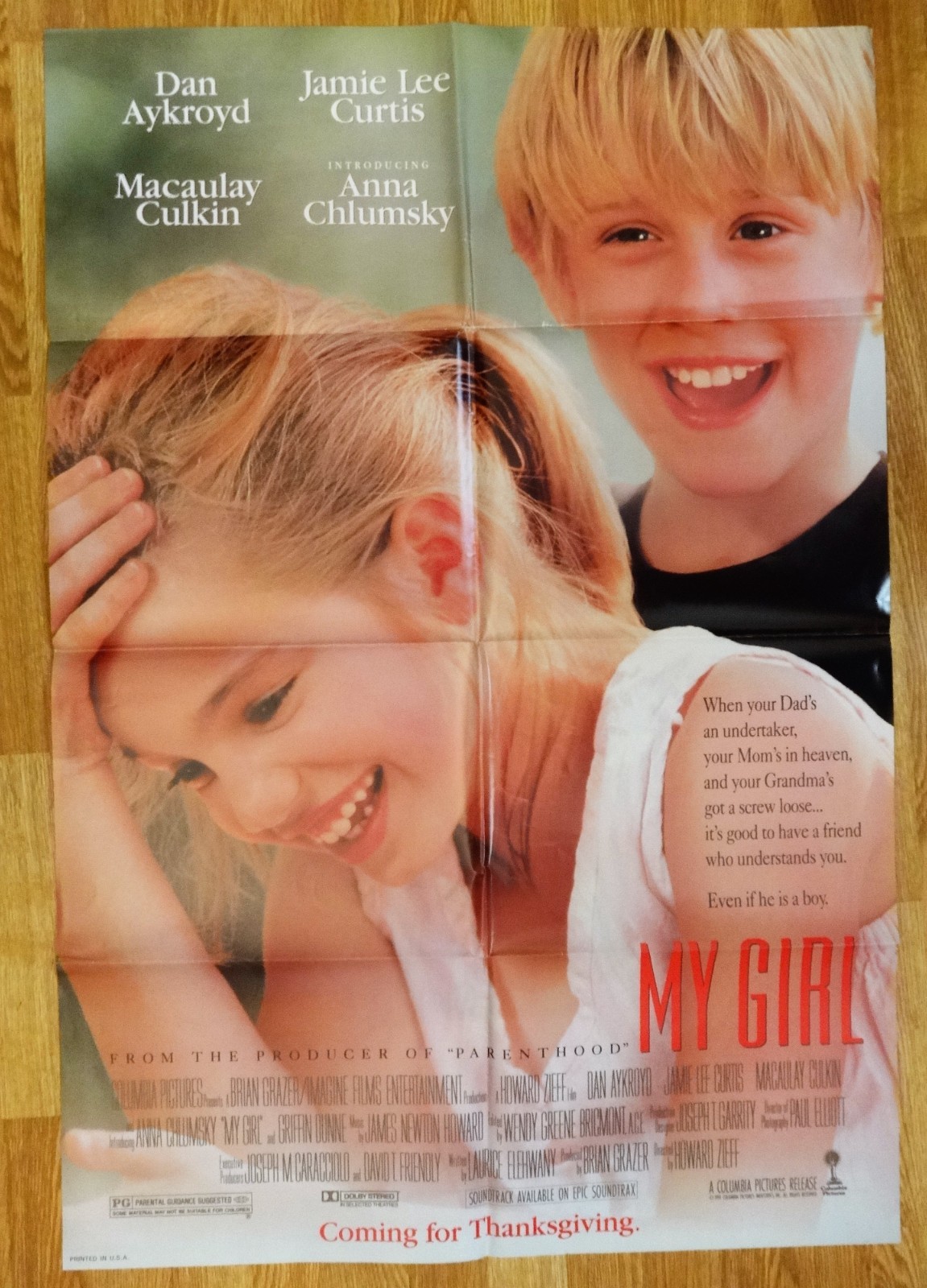 MY GIRL – Comedy & Drama – 1991 Original Movie poster 27×40″