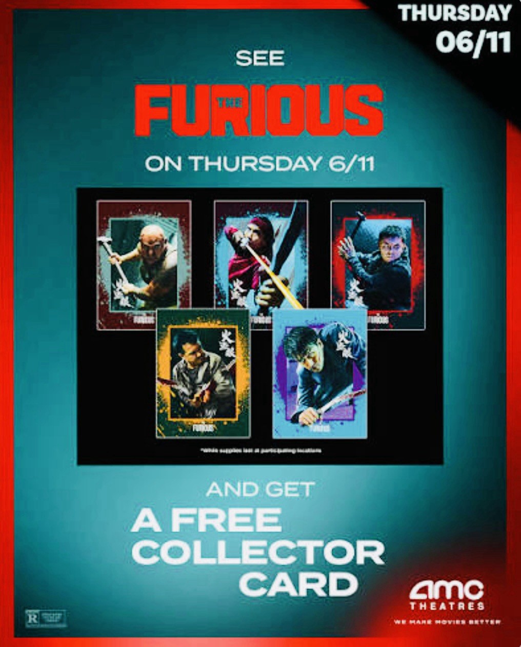 THE FURIOUS Joe Taslim XIE MIAO 2026 AMC 5 Movie Kung Fu CARD set (complete)
