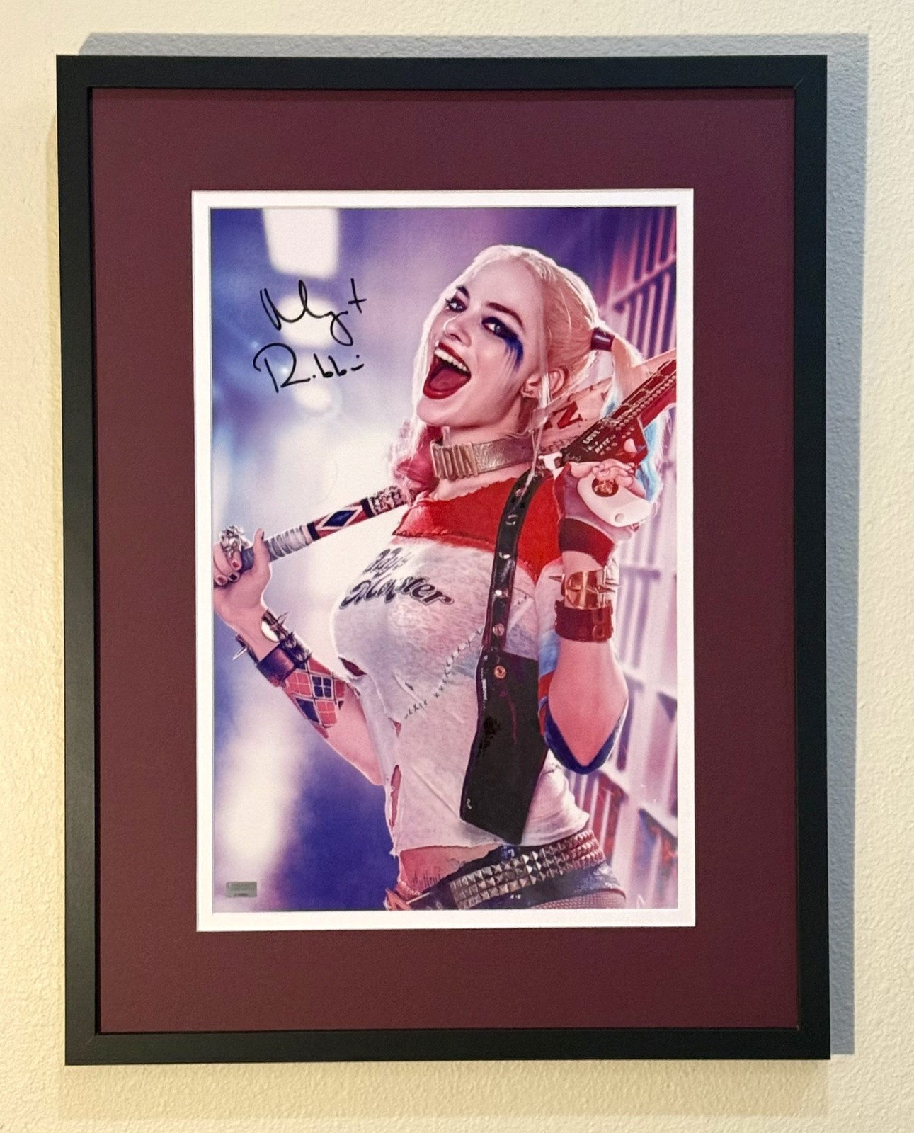 Margot Robbie full name Autograph signed Suicide Squad Harley Quinn 12×18 Framed