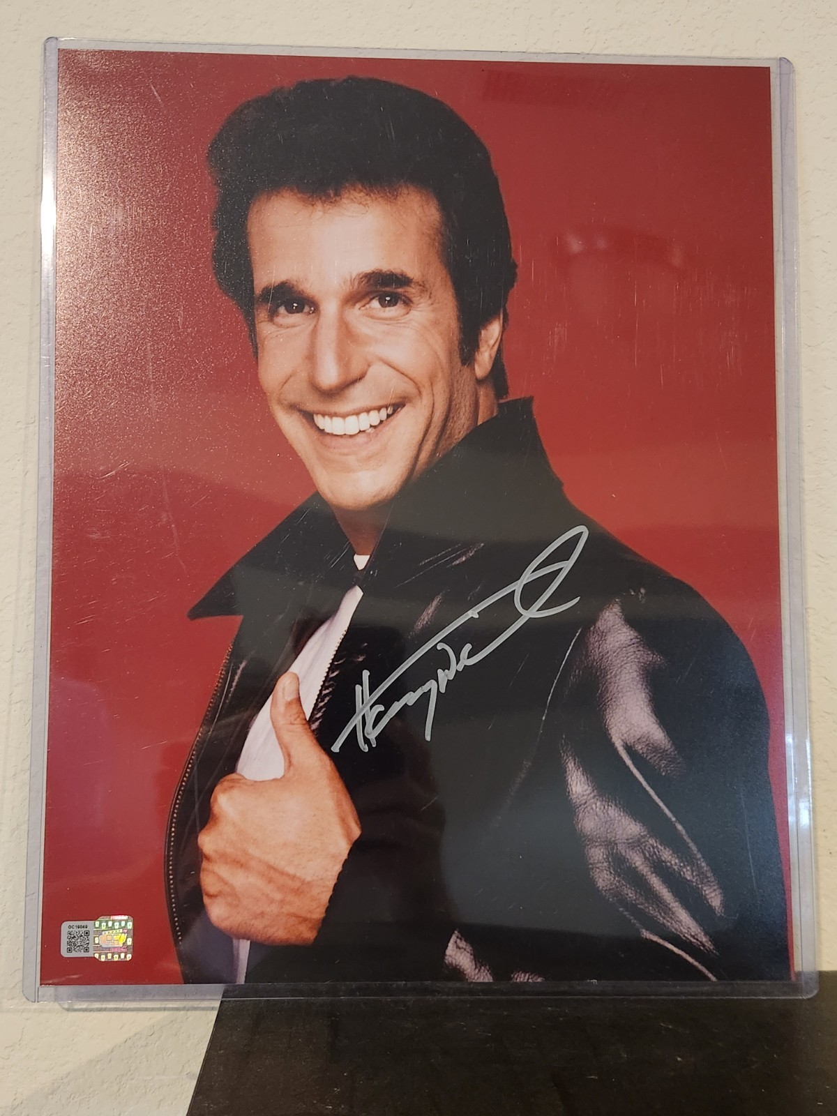 Signed 11×14 HENRY WINKLER Autograph The Fonz Happy Days OCCM COA