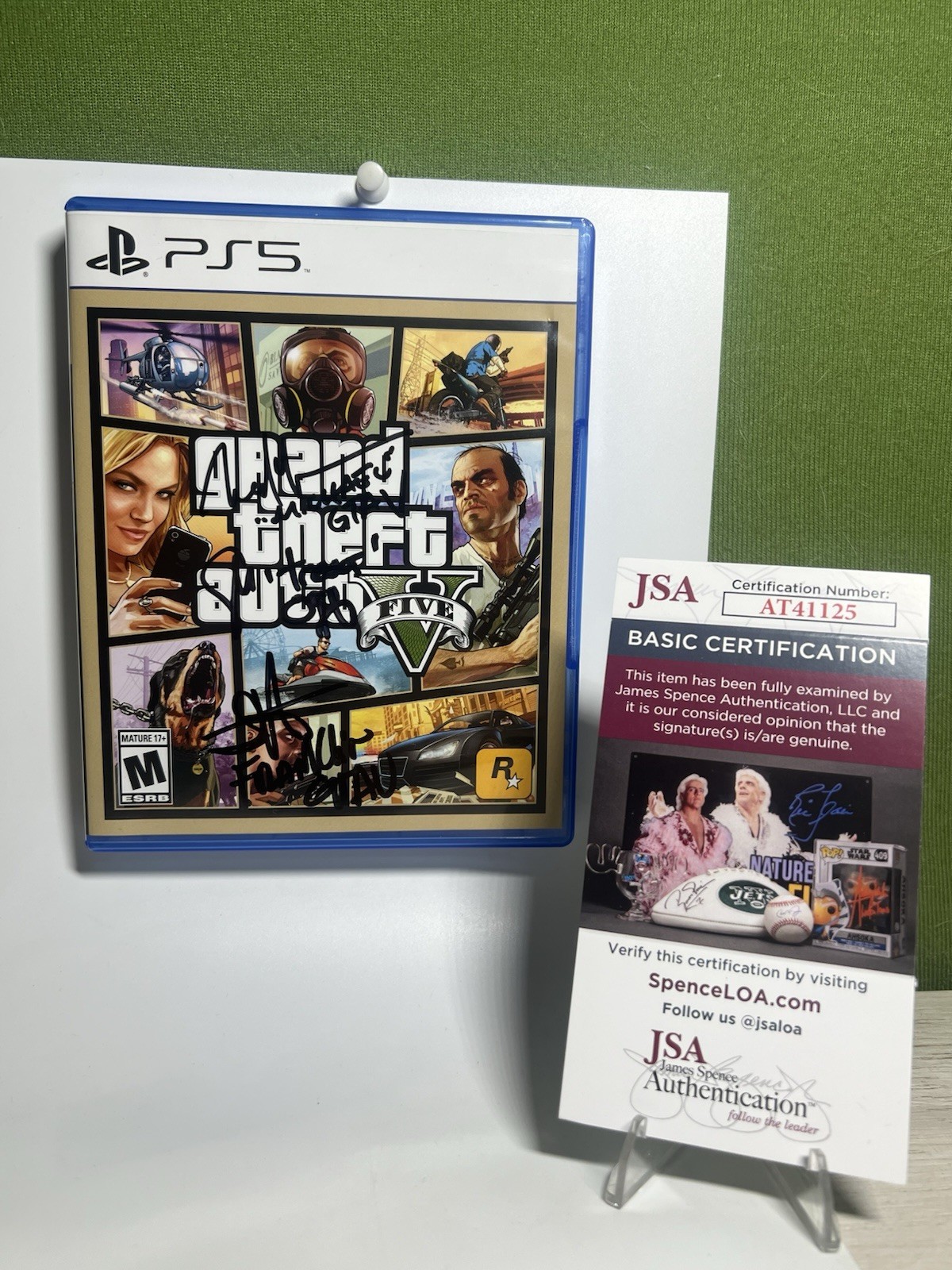 Signed GTA V by Steven Ogg, Ned Luke, Shawn Fonteno PS5 with JSA Authentication