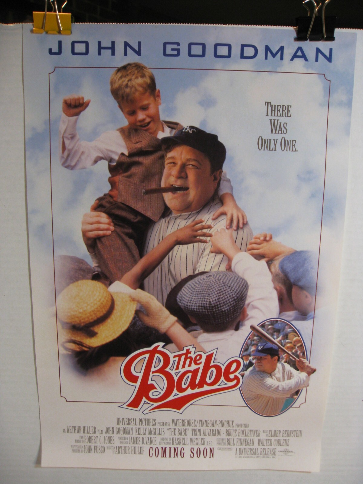 The Babe Movie Poster – Advance – John Goodman – Approx. 11″ x 17″ – 1991