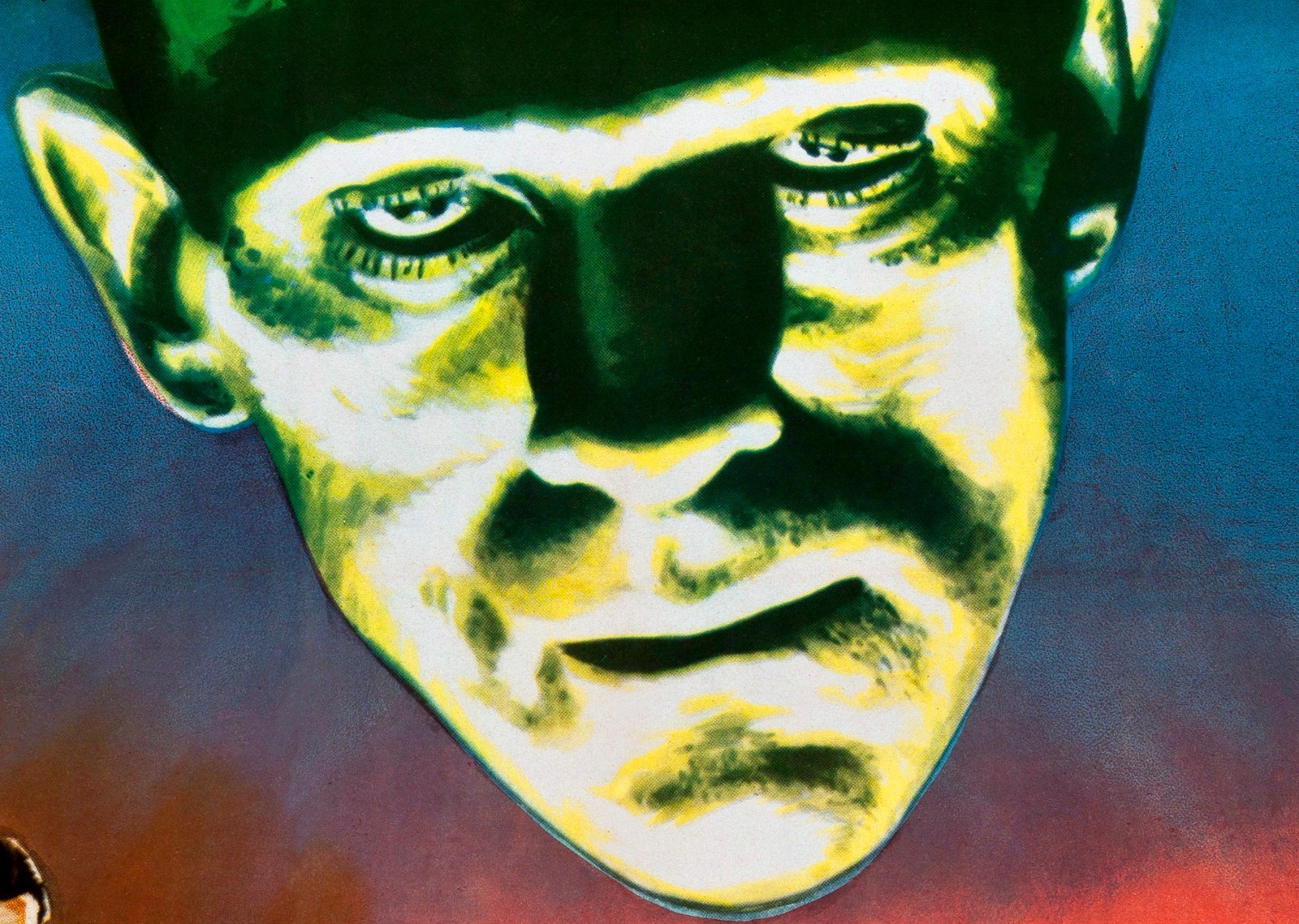 FRANKENSTEIN (1931 r-1947) one sheet 27″x41″ Universal monster movie poster!