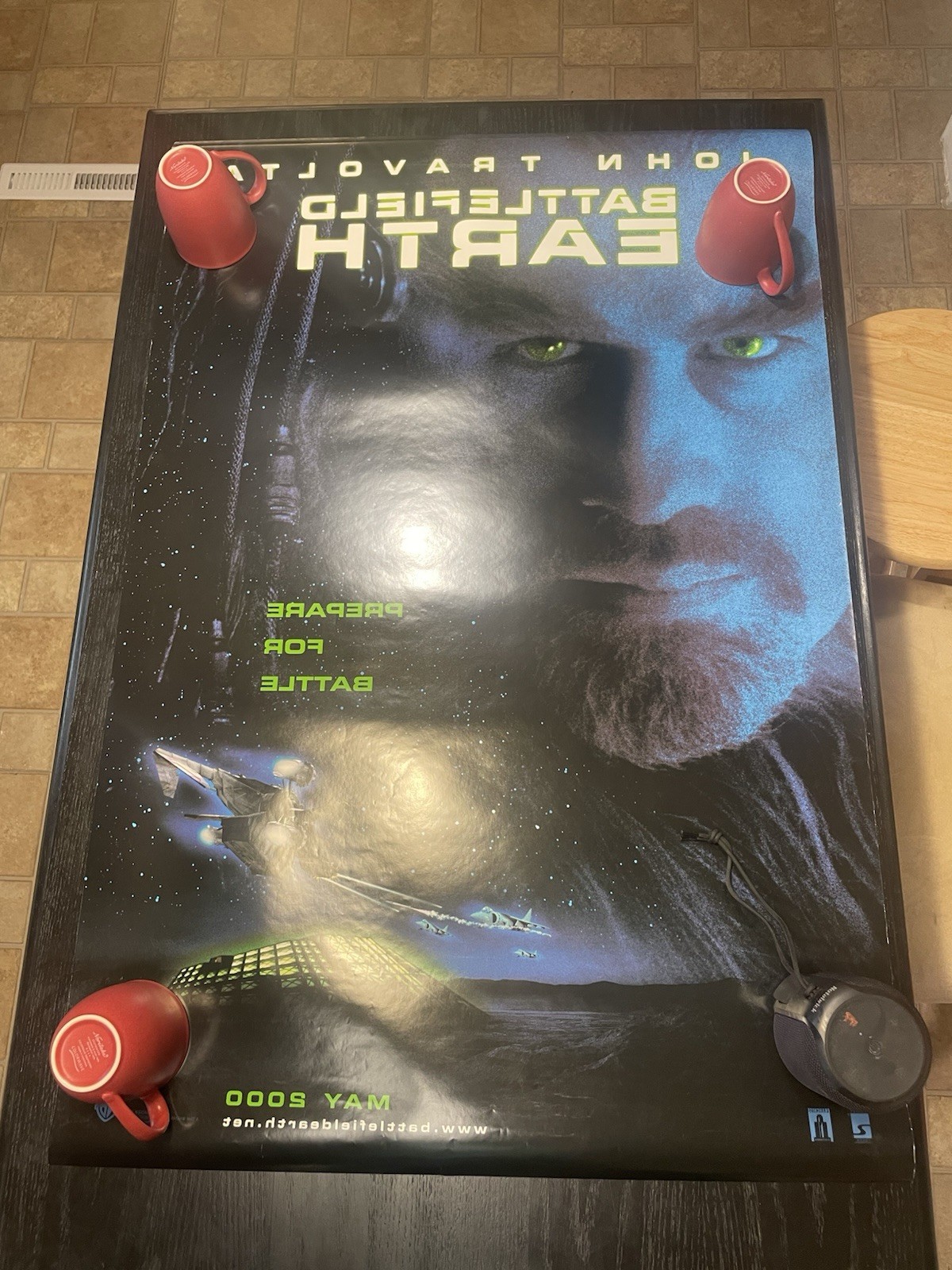 Battlefield Earth Original Theatrical Teaser Poster 27×40 D/S Travolta ROLLED