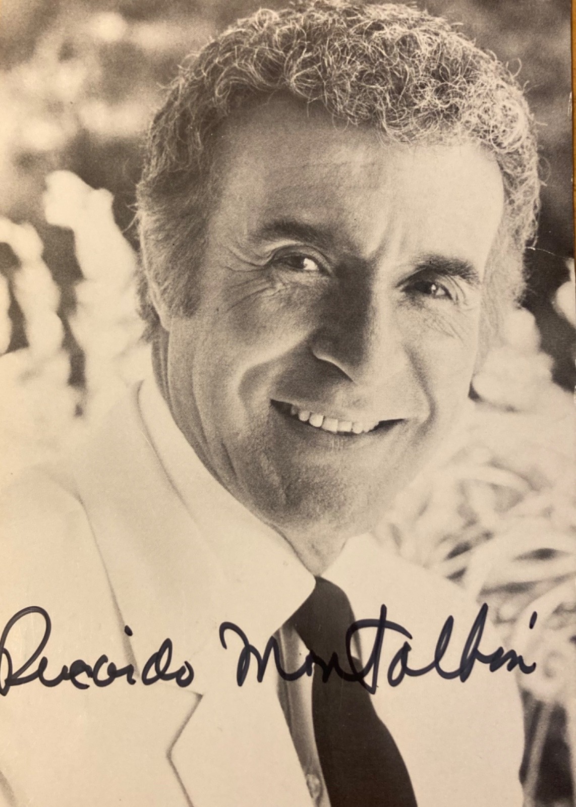 Hand SIGNED Ricardo Montalban 5.5×3.5 Vintage PhotoCard – Khan Star Trek – etc