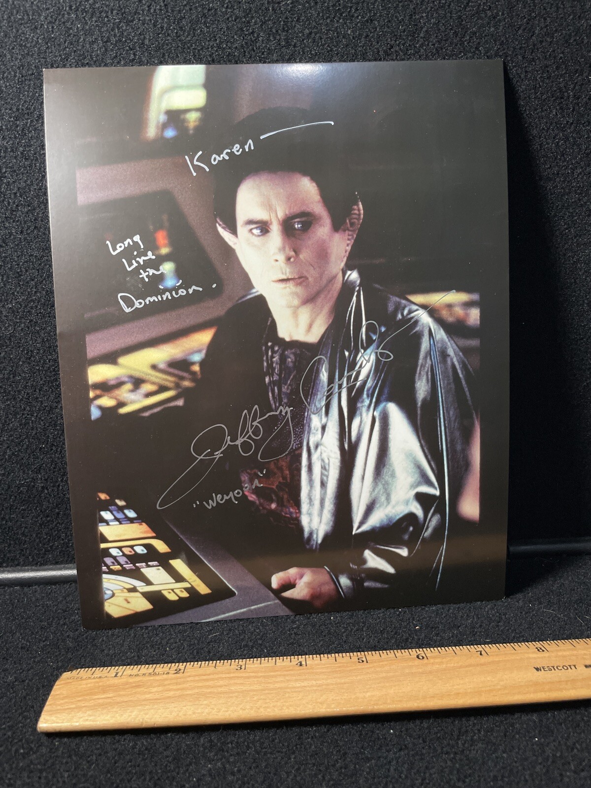 Jeffrey Combs Autographed Signed 8×10 Photo Re-Animator Star Trek DS9 Weyoun