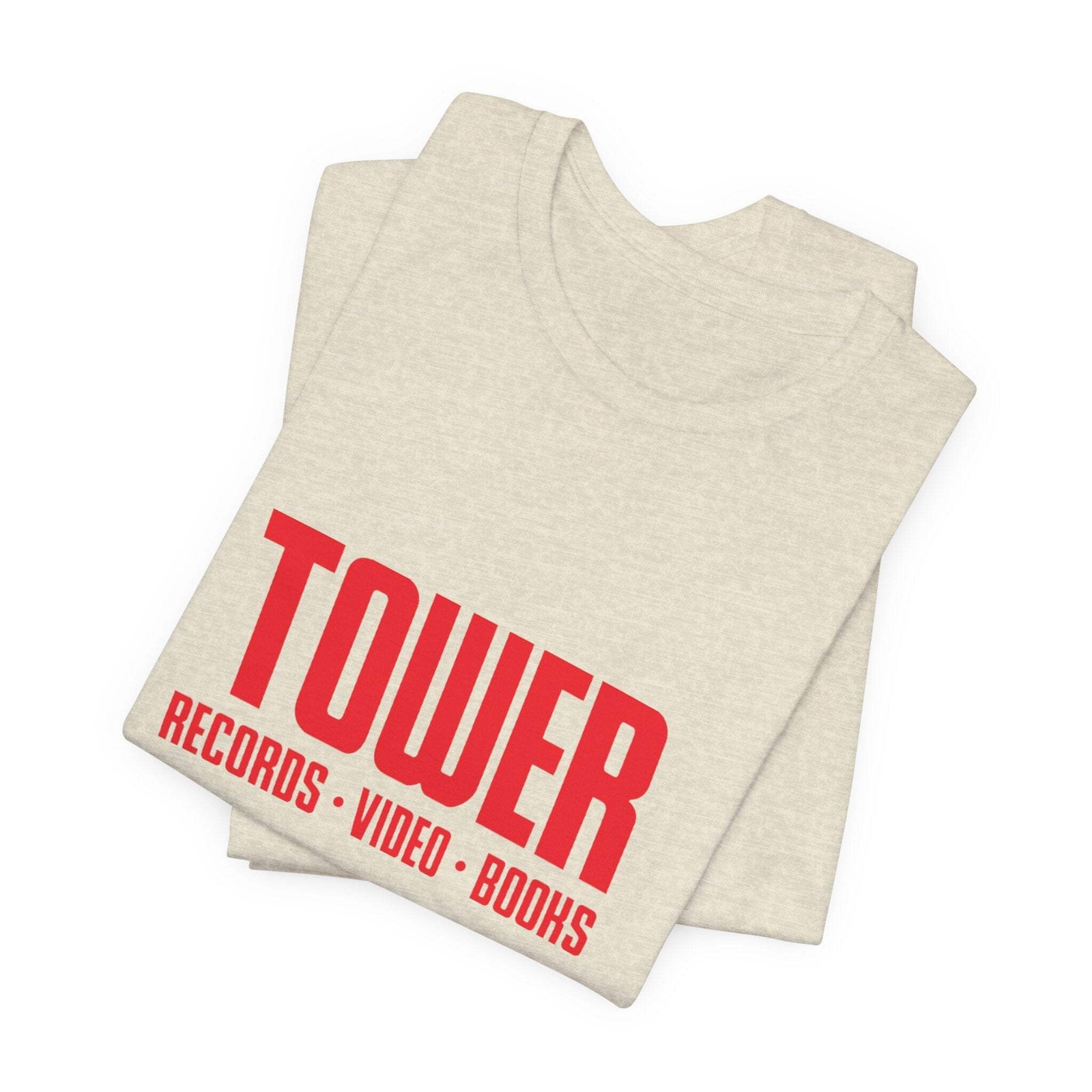 Vintage Tower Records Logo Unisex Jersey Short Sleeve T-Shirt