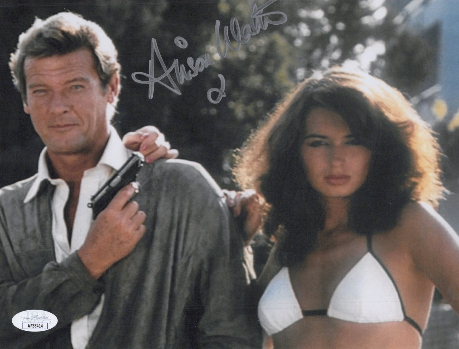 ALISON WORTH Signed BOND GIRL 8×10 Photo Octopussy / For Your Eyes Only JSA COA
