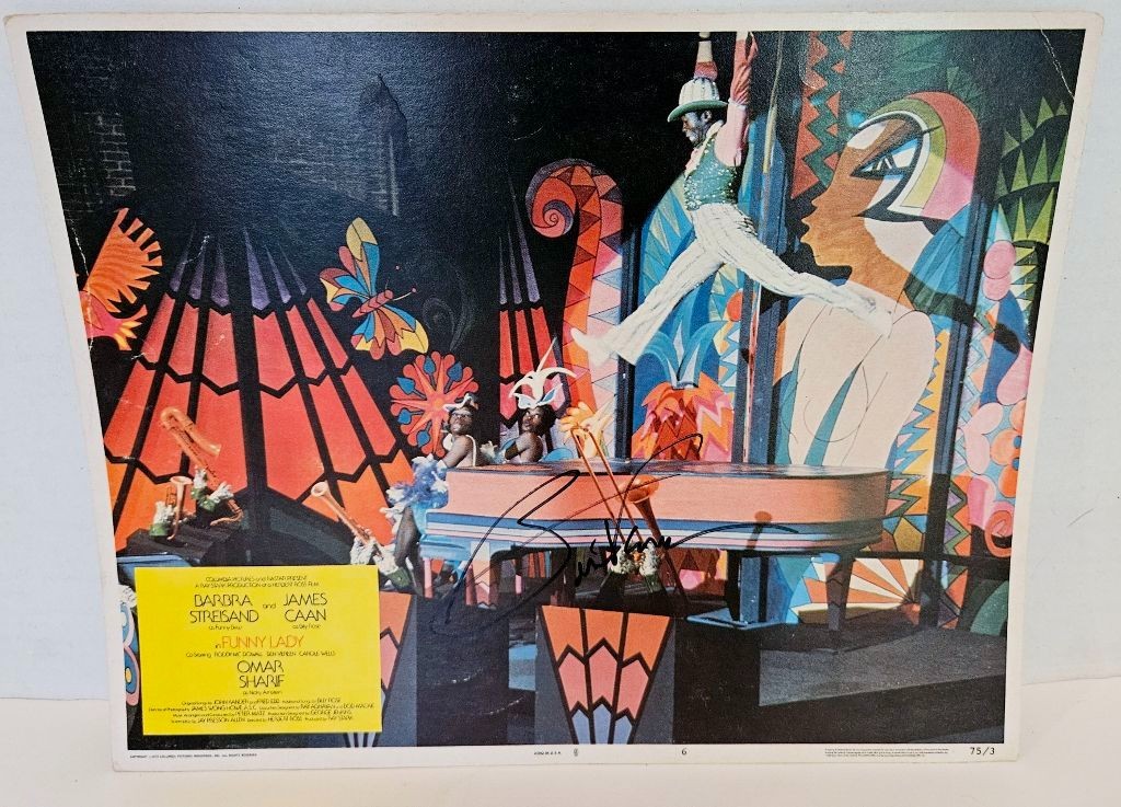 “Funny Lady” Lobby Card ~ 1974 ~ Barbra Streisand, James Caan ~Signed