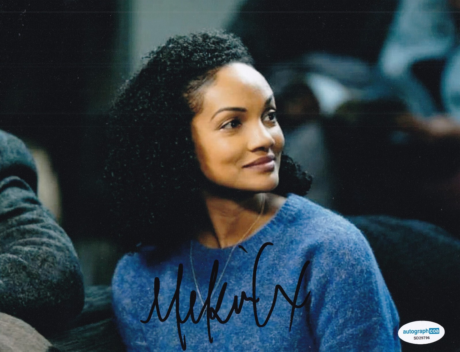 MEKIA COX signed (CHICAGO MED) Robin Charles 8X10 photo ACOA SD29796