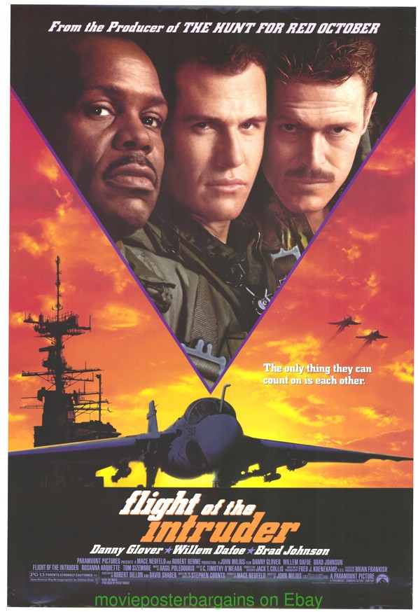FLIGHT OF THE INTRUDER MOVIE POSTER Original SS 27X40 FIGHTER AIRCRAFT