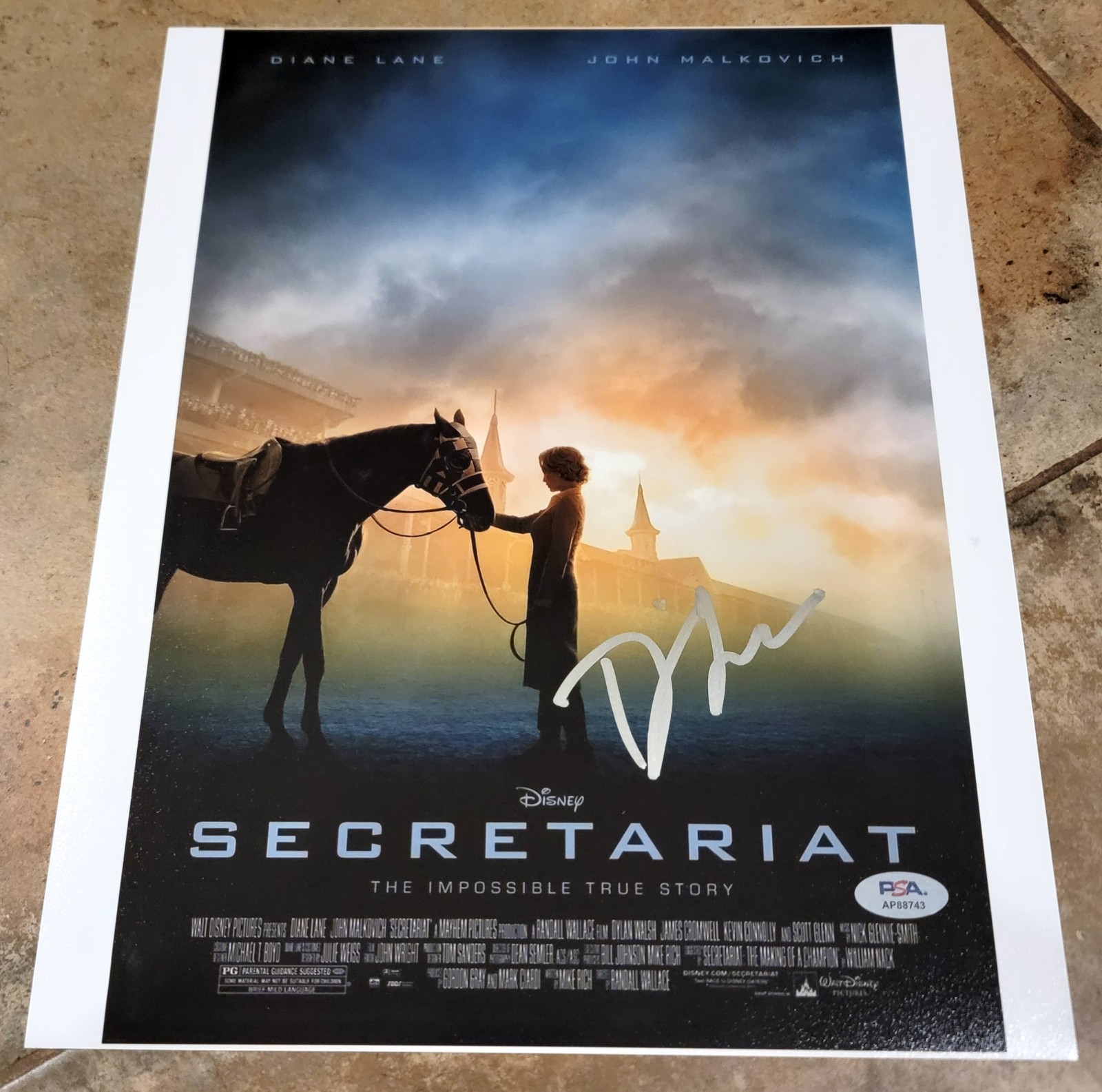 Diane Lane signed 11×14 photo PSA DNA autograph Secretariat