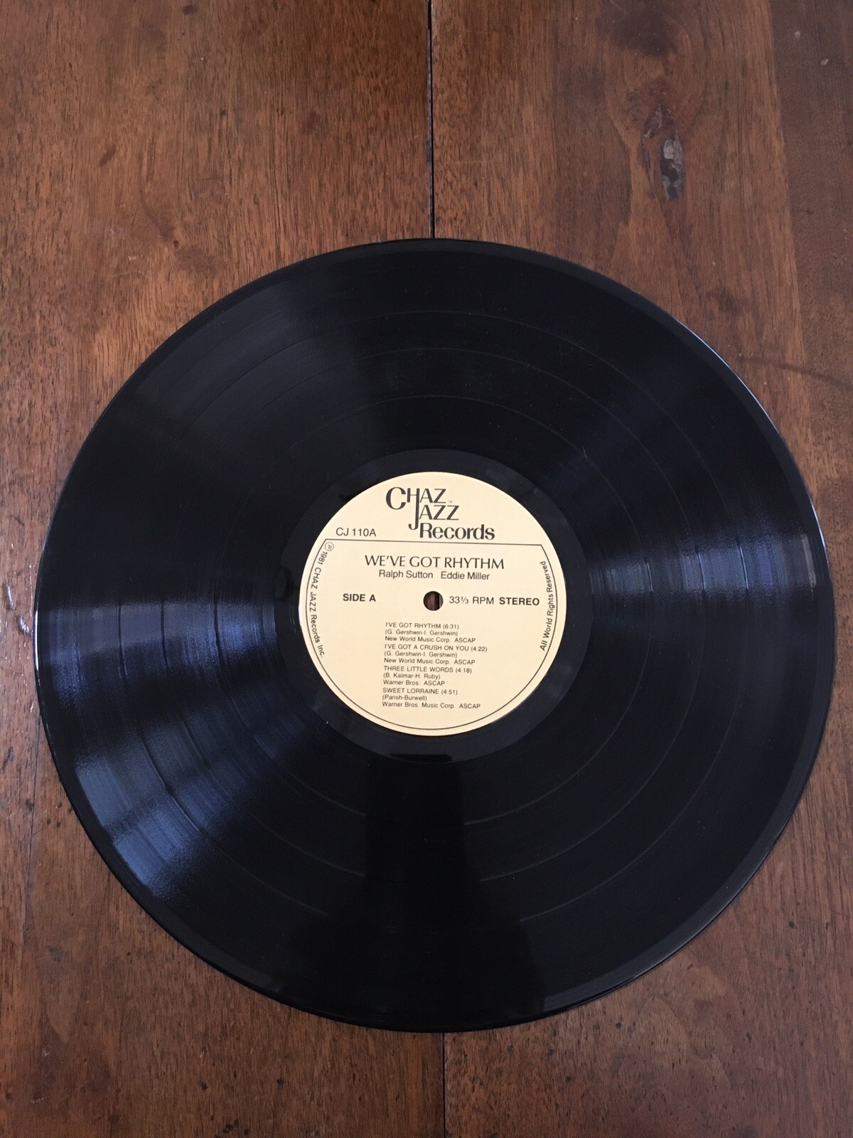 Signed Cover We’ve Got Rhythm, Ralph Sutton+Eddie Miller Live Hanratty’s, tested