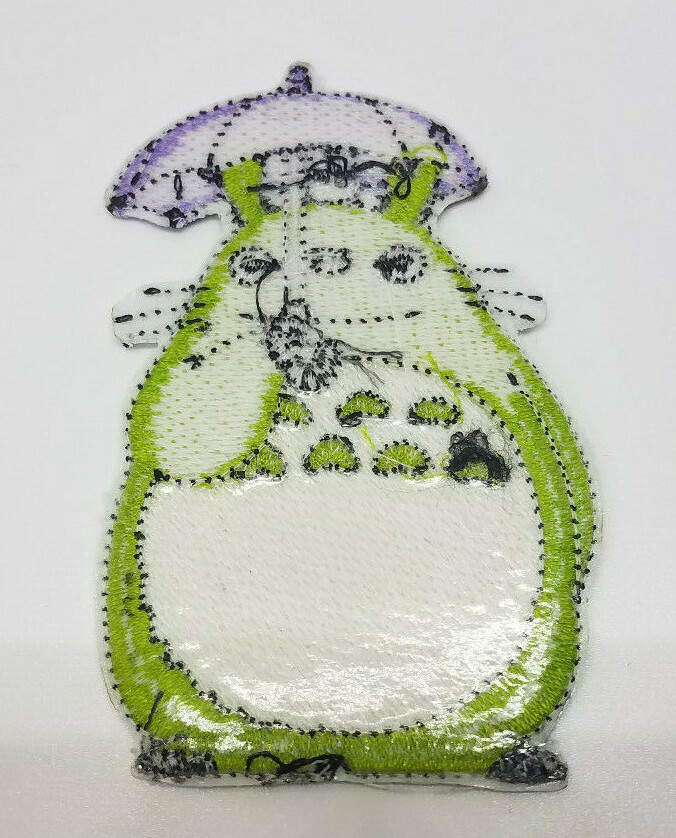 My Neighbor Totoro with Unbrella 3 1/4 inch tall patch