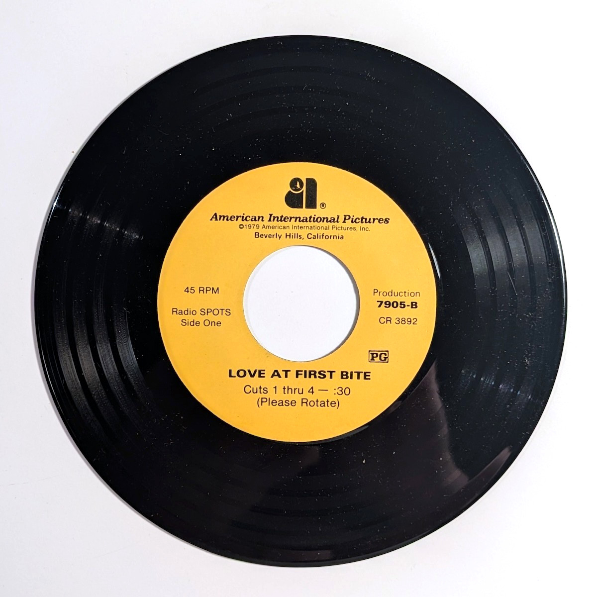 Love at First Bite 1979 Movie Radio Spots 7″ 45 RPM *EXC* George Hamilton promo