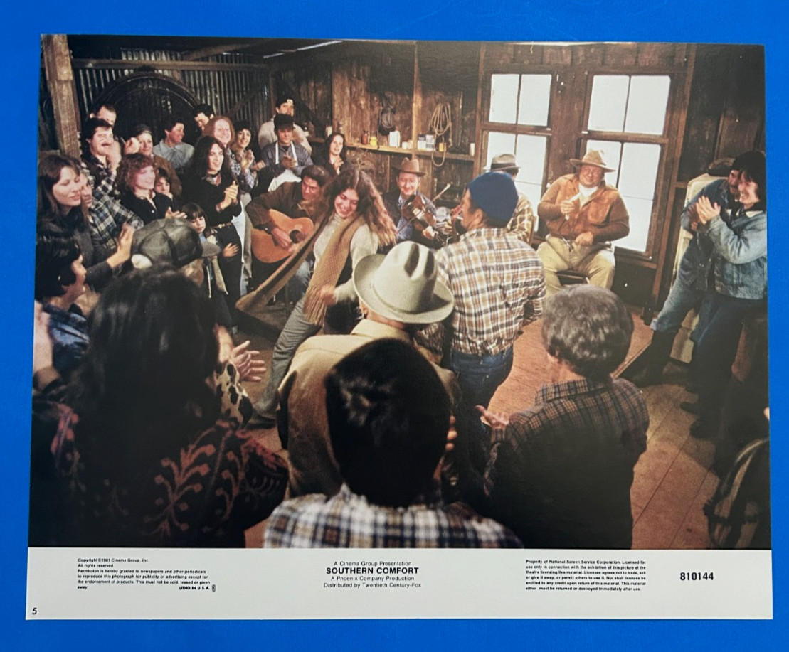 SOUTHERN COMFORT 1981 ORIGINAL LOBBY CARD FRED WARD POWERS BOOTHE CARRADINE