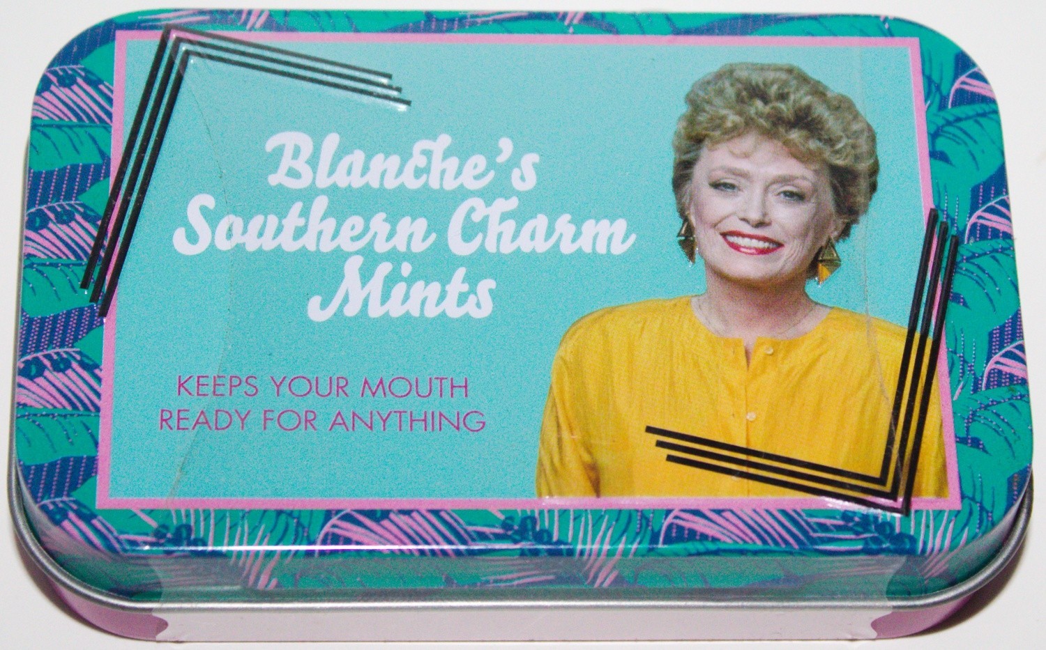 Golden Girls TV Show Blanche’s Southern Charm Mints Embossed Metal Tin SEALED