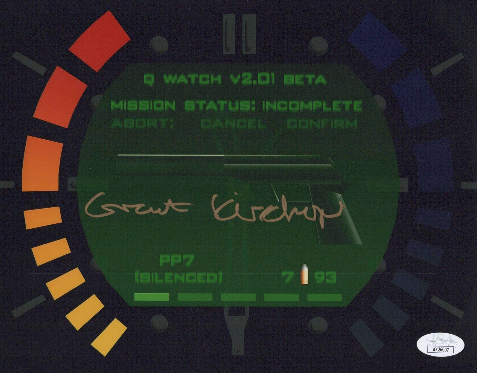 Grant Kirkhope Signed 8×10 GoldenEye 007 N64 Composer Watch Theme Photo JSA COA