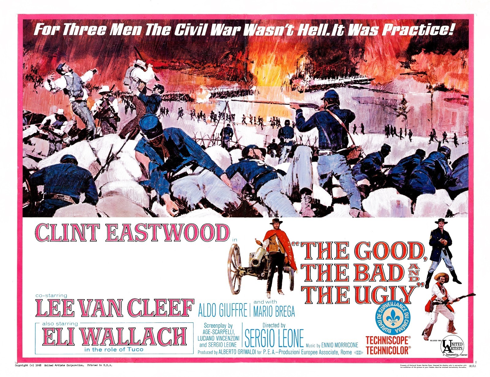 The Good The Bad And The Ugly poster (b) – 12″ x 16″ inches – Clint Eastwood