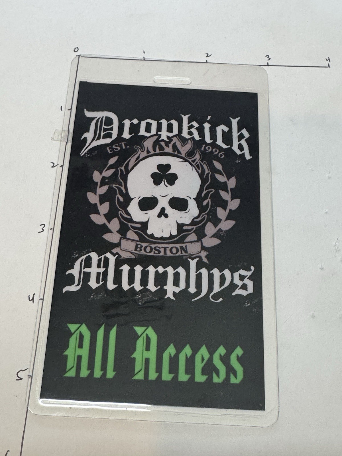 2 Dropkick Murphys Commemorative All Access Backstage Passes & Lanyards