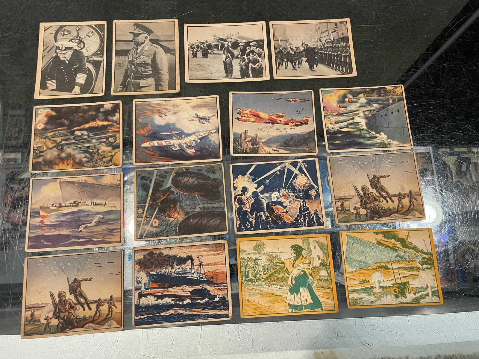 1939 GUM INC. WAR NEWS PICTURES 20 NON SPORTS TRADING CARD LOT VG