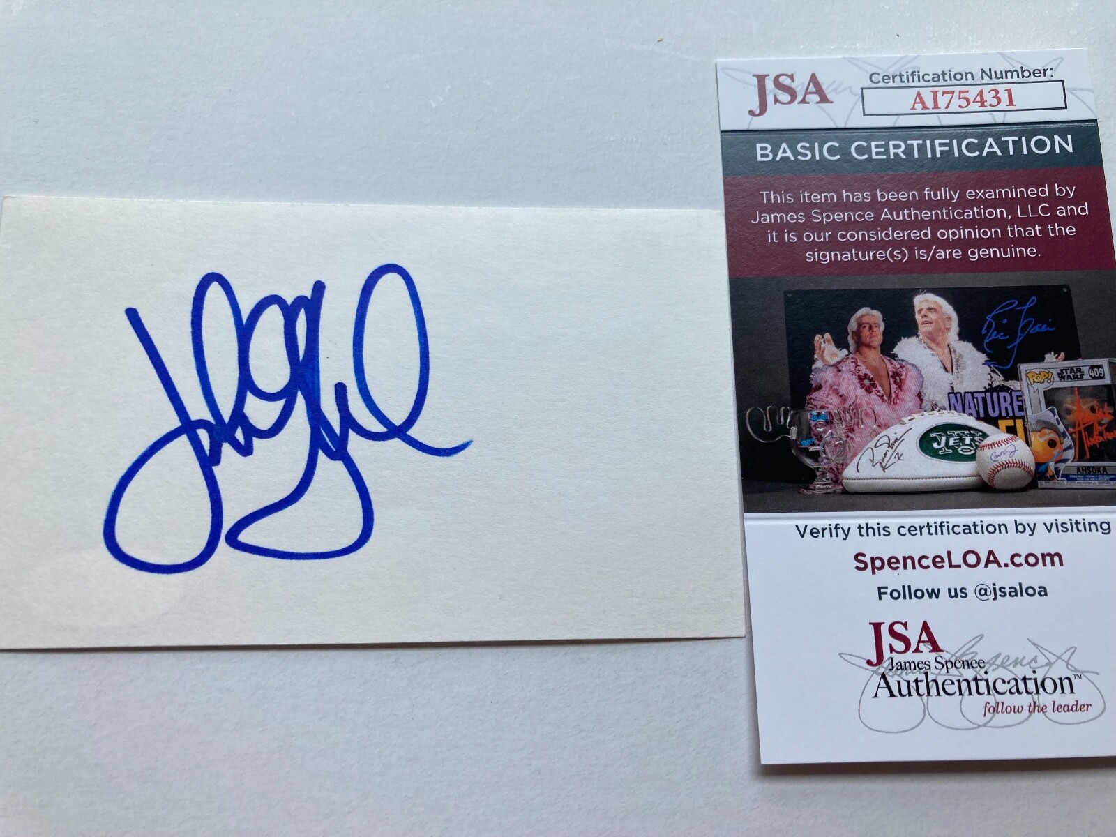 JAKE GYLLENHAAL signed 3×5 card “DONNIE DARKO”,”BROKEBACK MOUNTAIN” JSA#AI75431