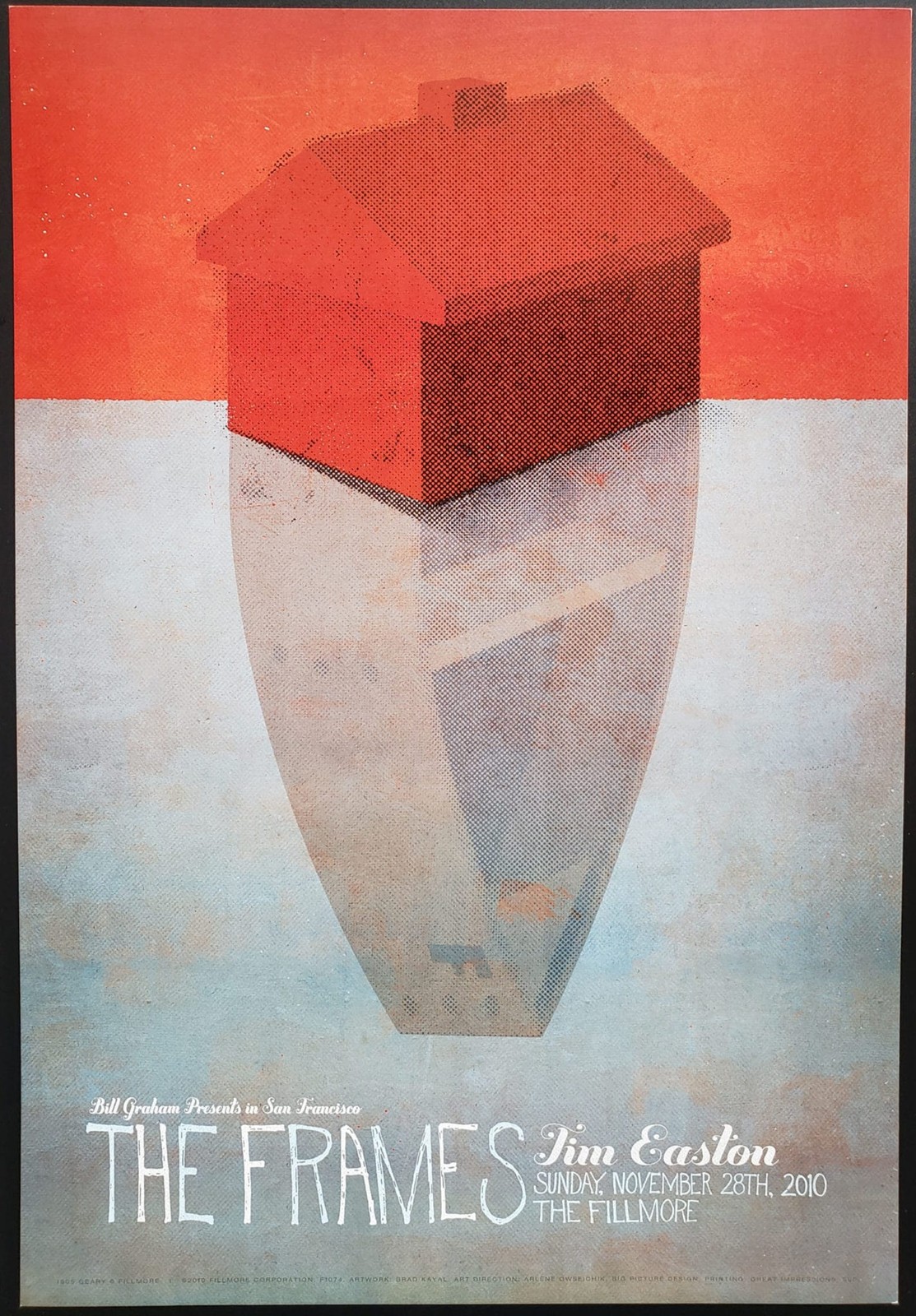The Frames Concert Poster San Francisco 2010 F-1074 The Fillmore
