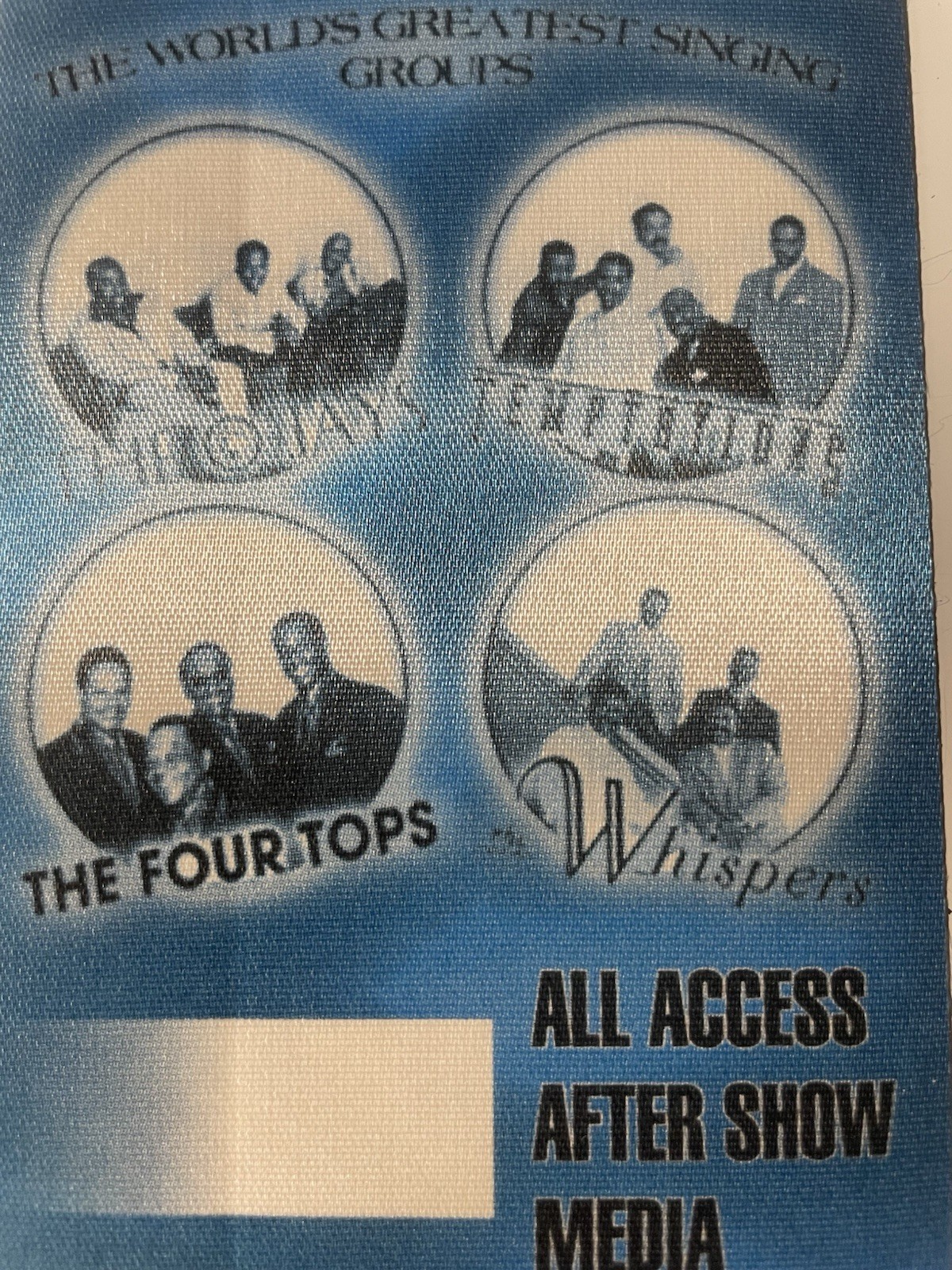 The Temps And The Tops Backstage Pass