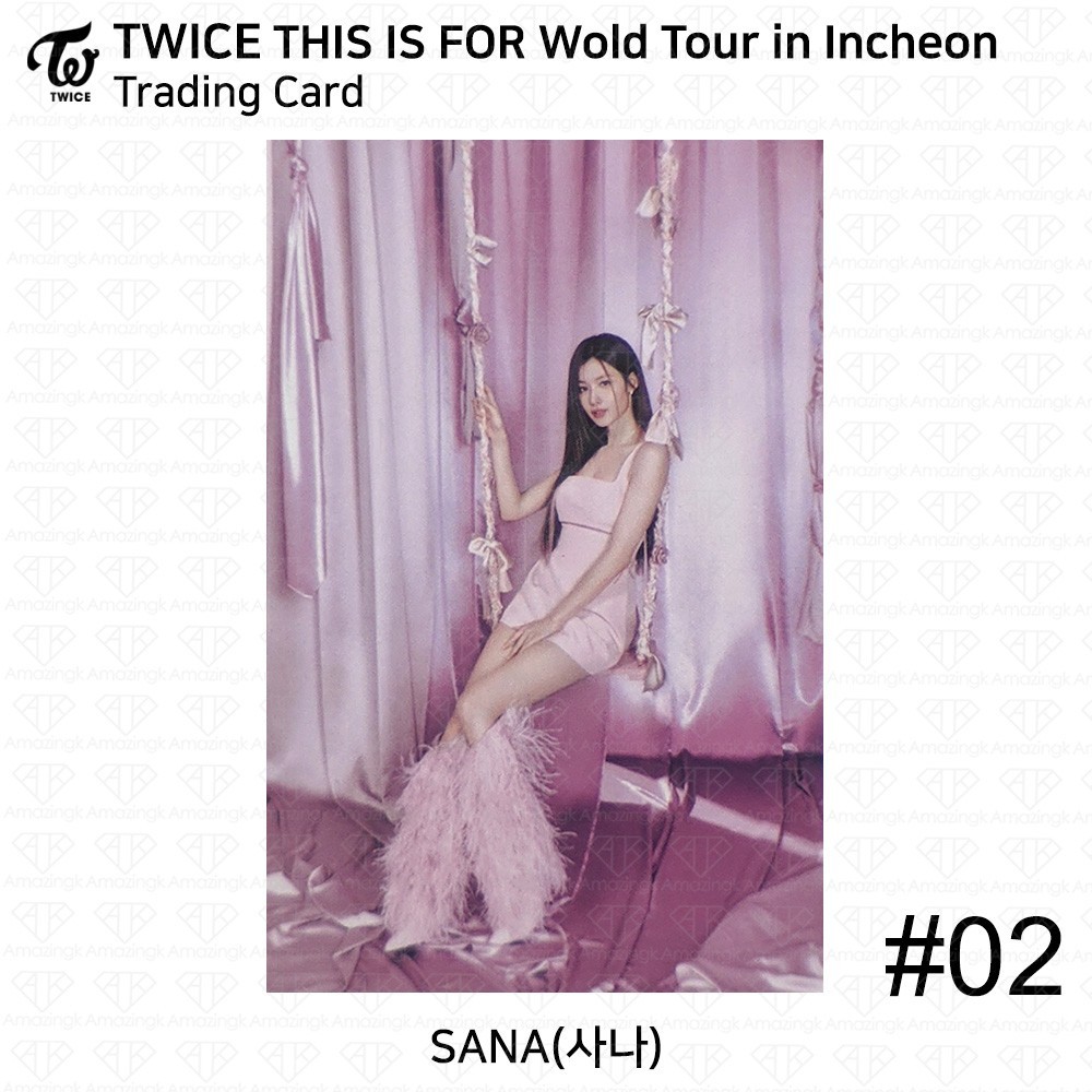 TWICE THIS IS FOR World Tour In INCHEON Trading Card KPOP K-POP MOMO SANA MINA