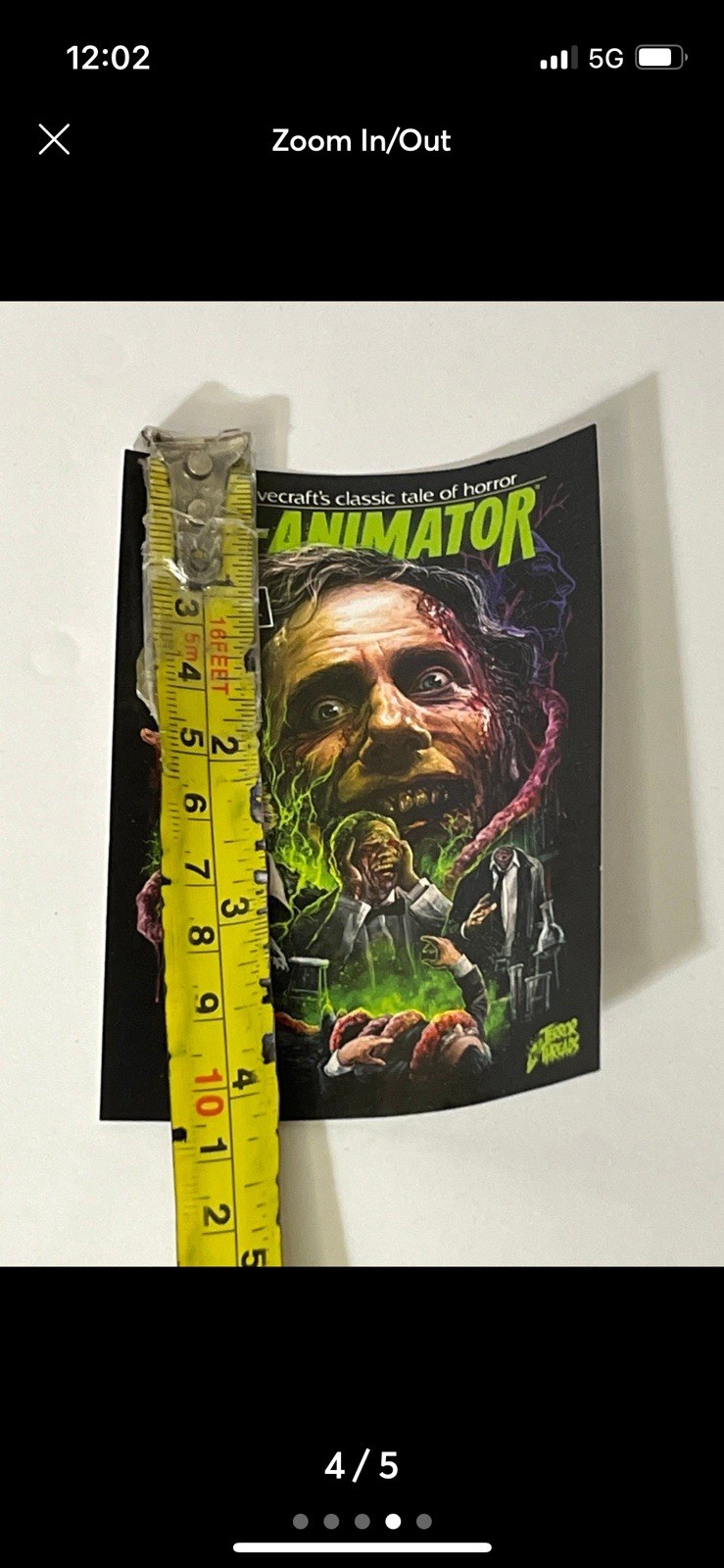 RE-ANIMATOR Horror Movie Terror Threads promo sticker 3×4 Officially Licensed