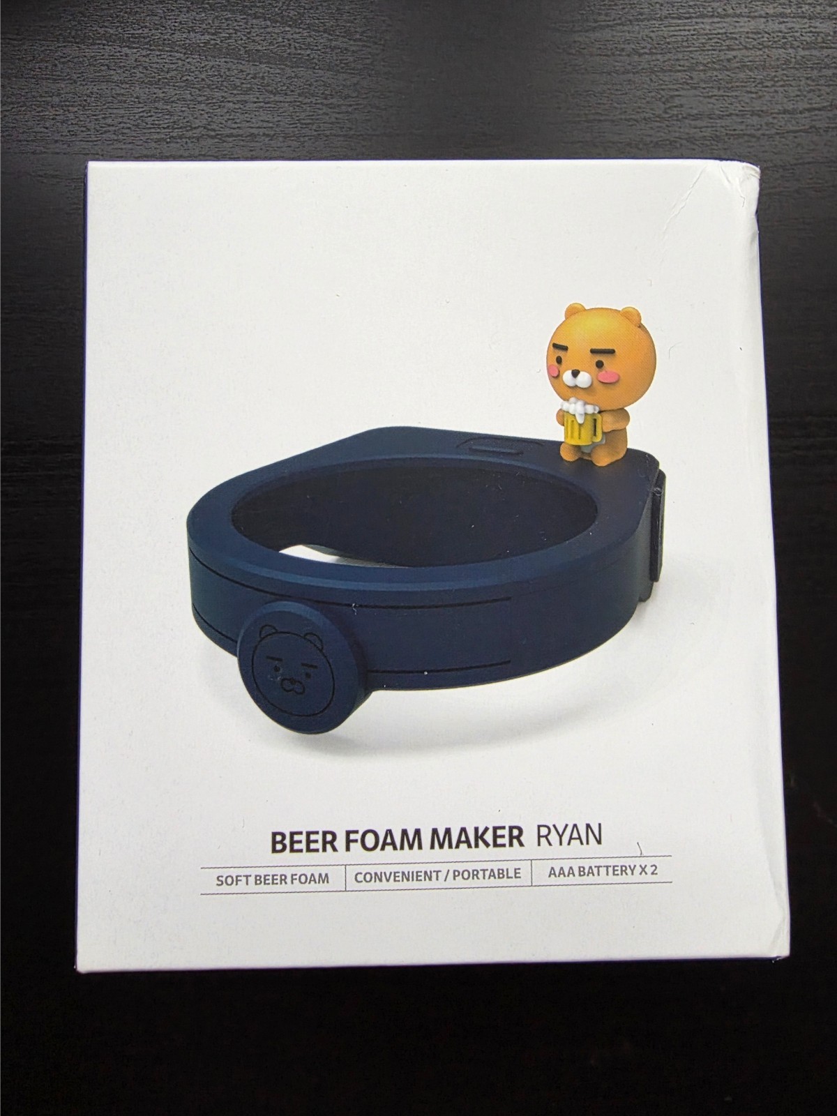 Kakao Friends Ryan BEER FOAM MAKER NIB IMPORTED FROM KOREA