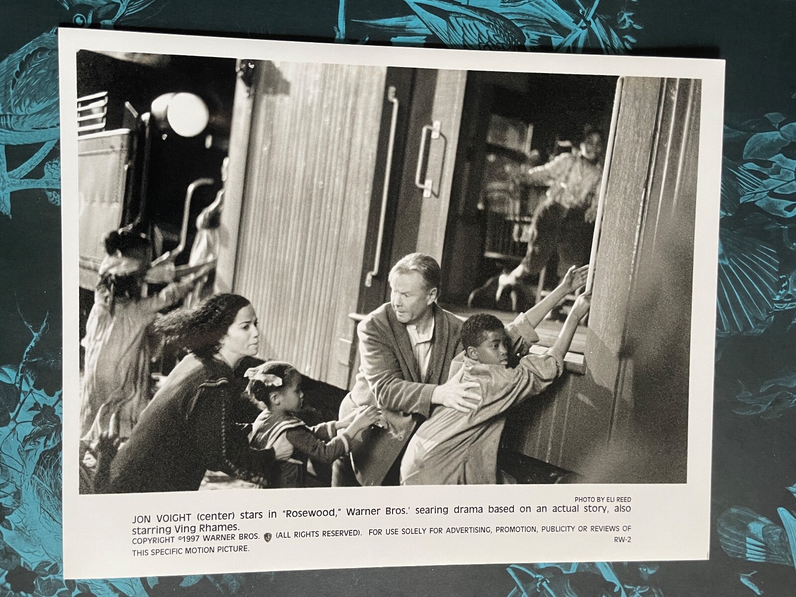 Rosewood 1997 Vintage Drama Movie Photo Jon Voight helps people onto train