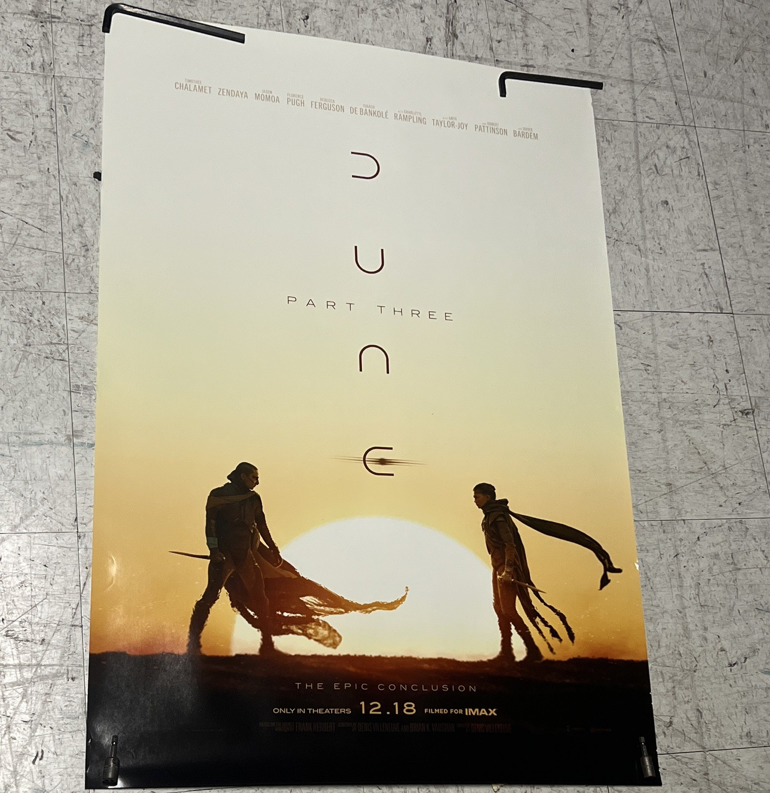 Dune: Part Three movie studio poster 27×40