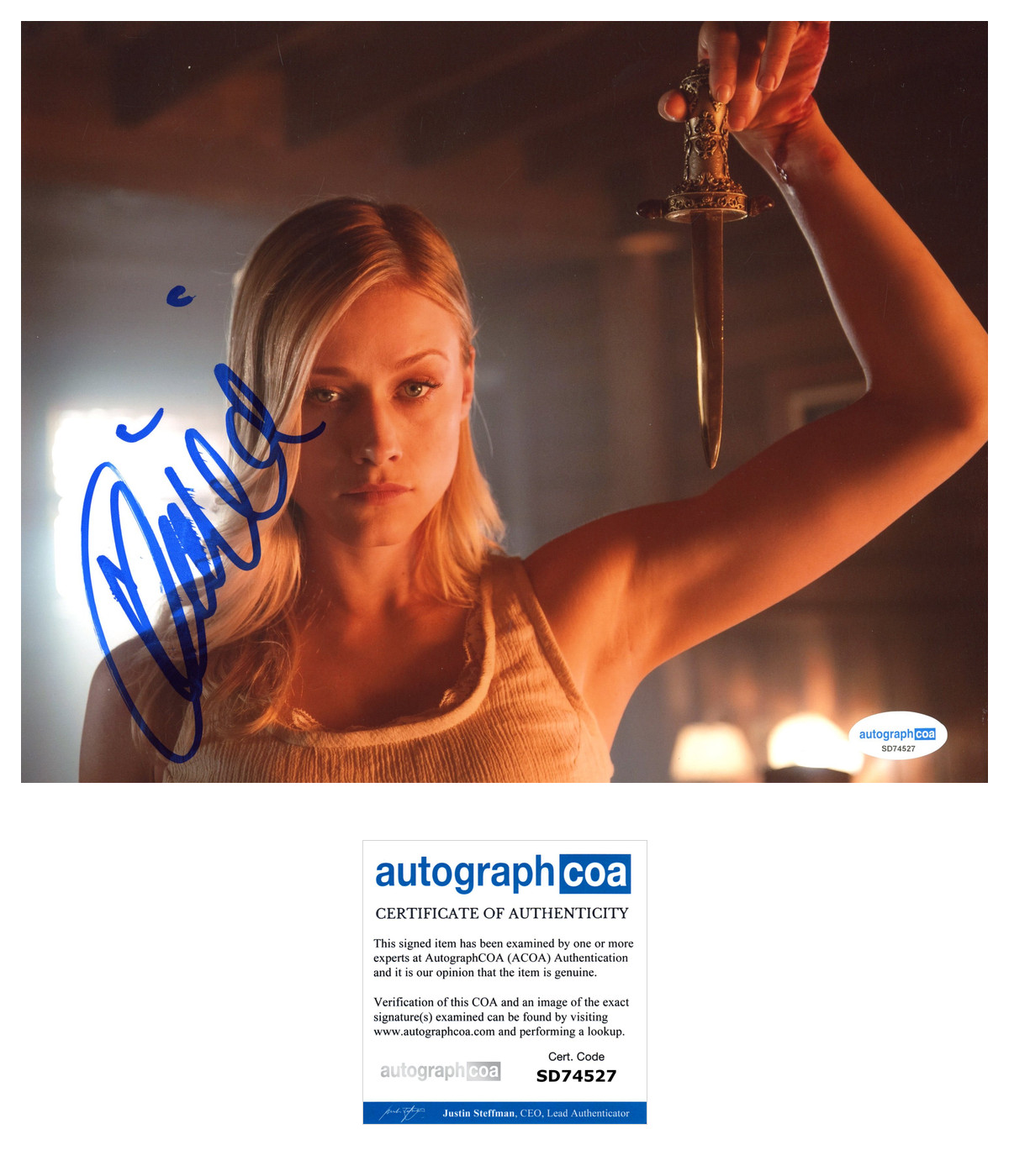 Olivia Taylor Dudley ‘The Magicians’ Signed Autographed ‘Alice’ 8×10 Photo ACOA
