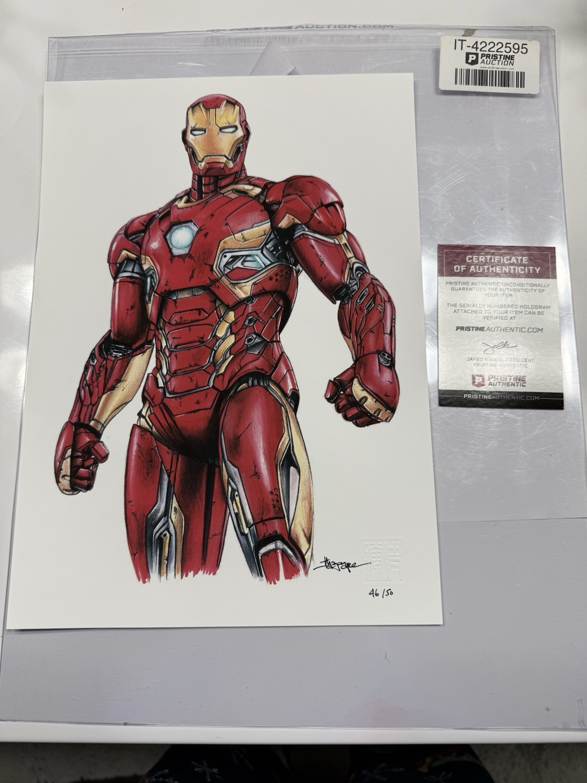 THANG NGUYEN Signed Marvel Comics IRON MAN 8×12 LE Giclee Autographed COA