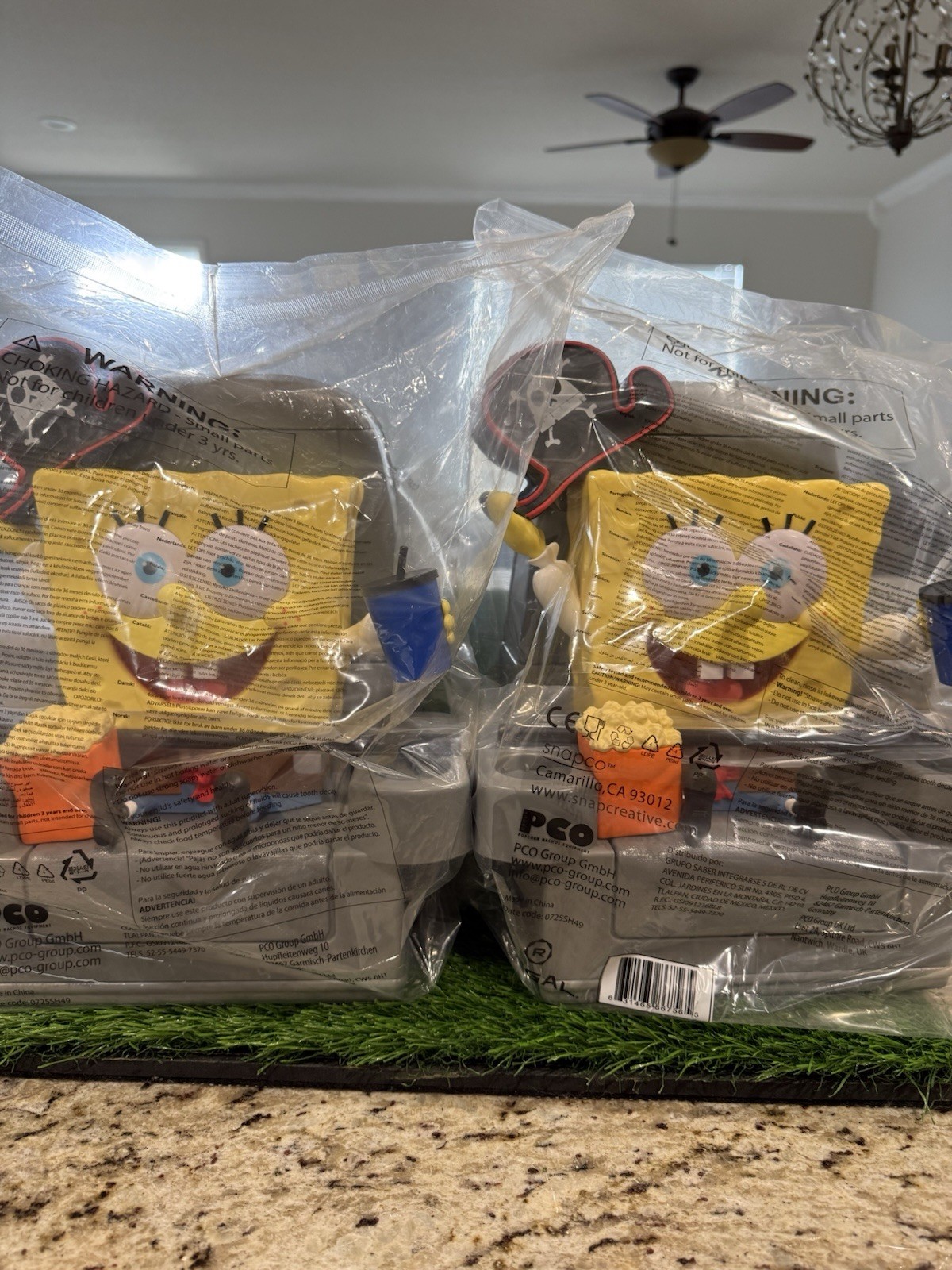 SpongeBob Square Popcorn Bucket Drink Holder Out Of Water Regal Exclusive 2025