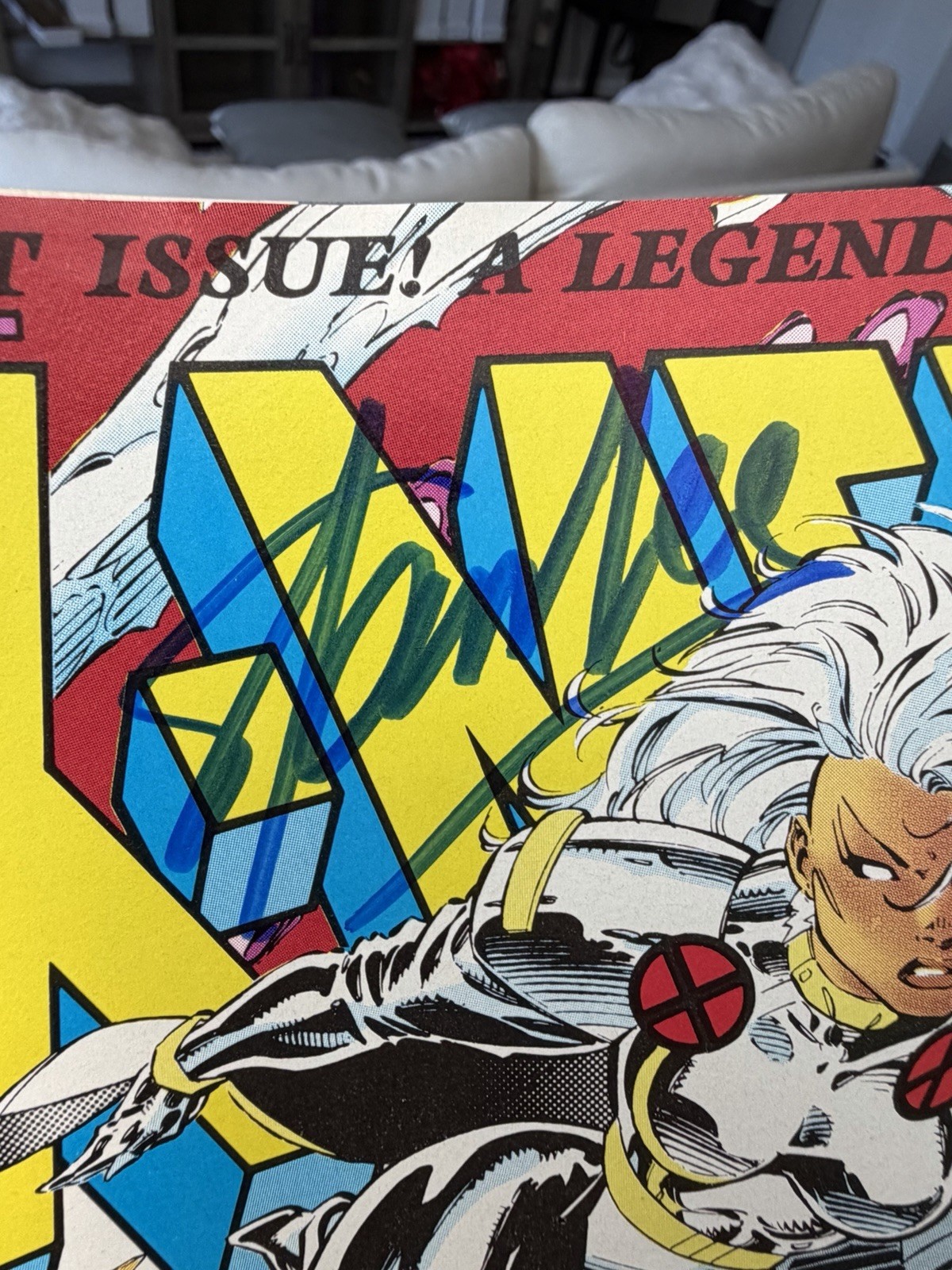 STAN LEE MARVEL COMICS SIGNED AUTOGRAPH 1991 X-MEN A LEGEND REBORN COMIC BOOK