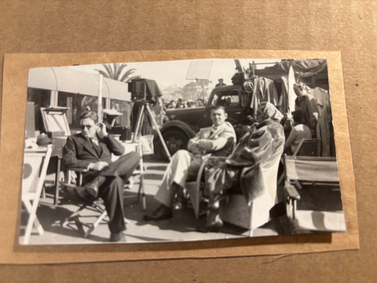 Very Rare One Of A Kind Candid Set Photo ’38 Tracy Gable Myrna Loy Test Pilot