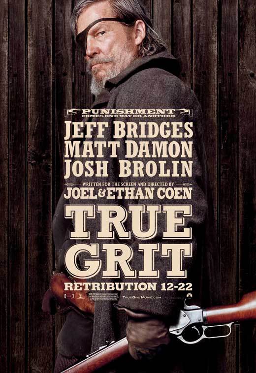 TRUE GRIT Movie POSTER 27×40 D Jeff Bridges Matt Damon Josh Brolin Hailee