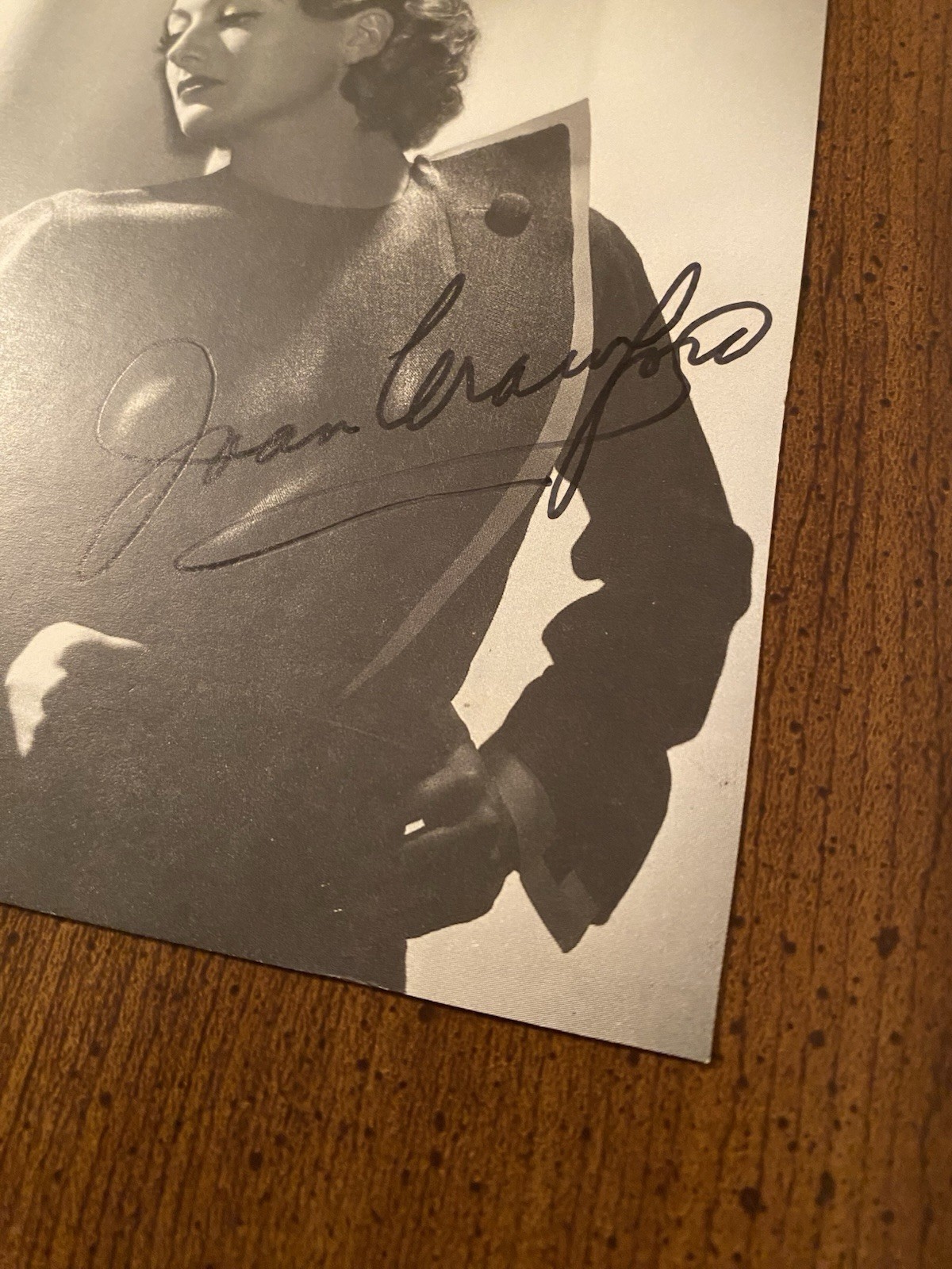 Joan Crawford Signed Autographed Photo With COA The Women Mildred Pierce Johnny