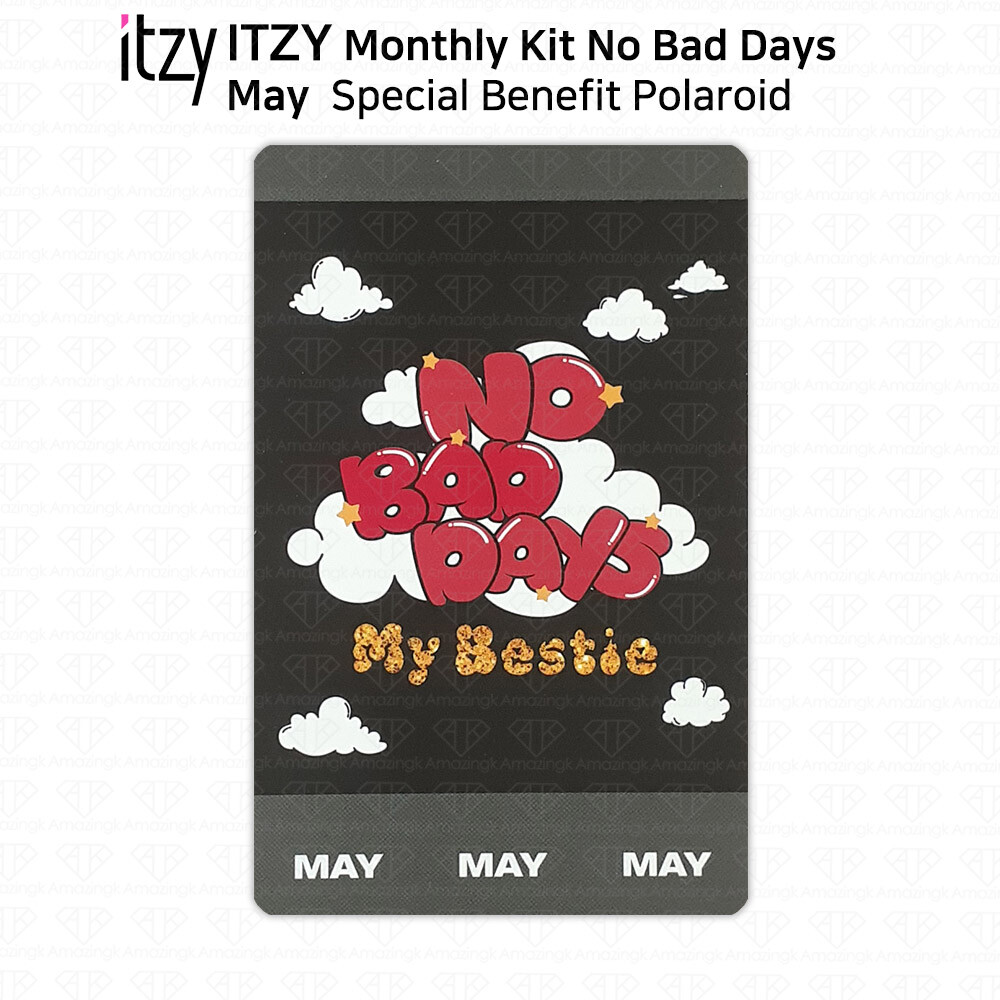 ITZY No Bad Days Monthly Kit May Official Photocard & Exclusive Polaroid KPOP