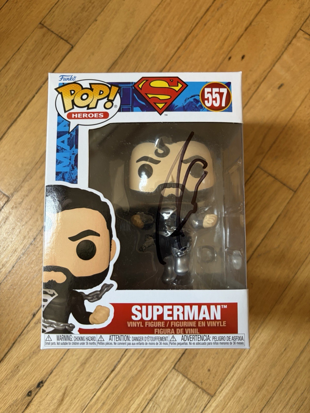 David Corenswet Signed Autographed Superman Funko Pop #557 PSA/DNA AUTHENTIC COA