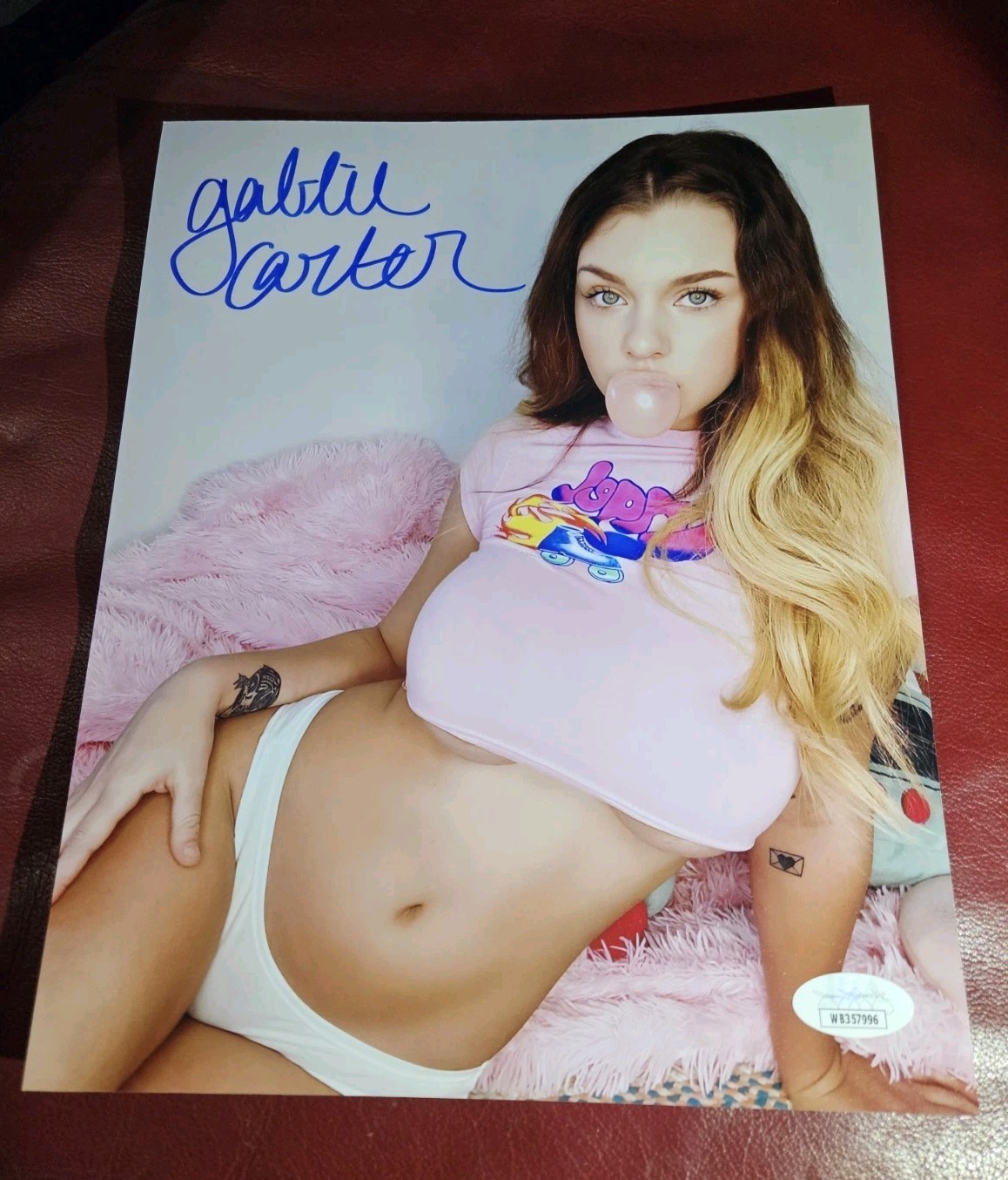 Gabbie Carter (Adult Film Star) JSA CERTIFIED Signed Autograhped 8×10 Photo
