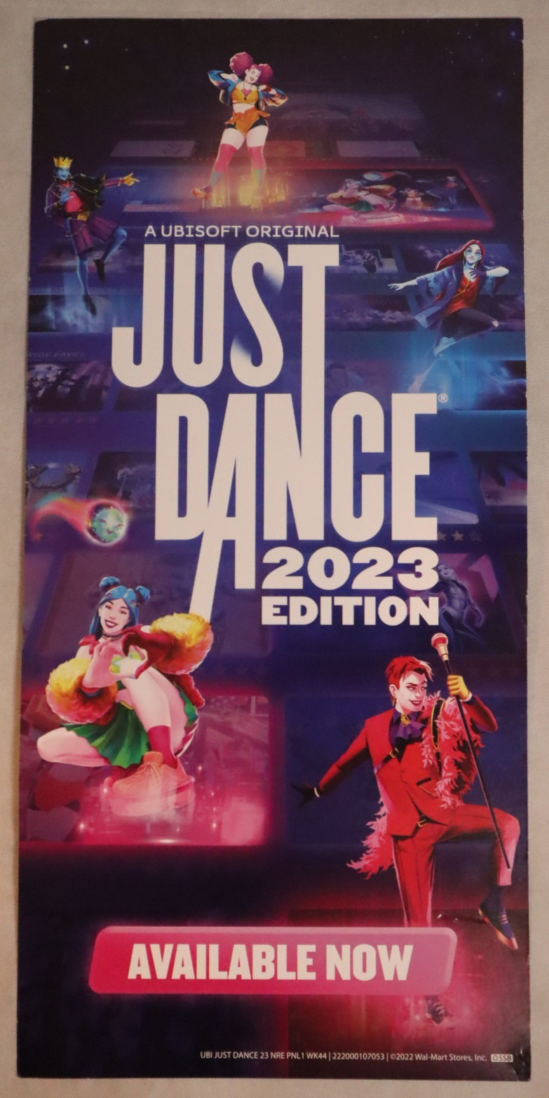 RARE GAME DISPLAY PROMO POSTER LOT STARFIELD SUPER MARIO STRIKERS JUST DANCE