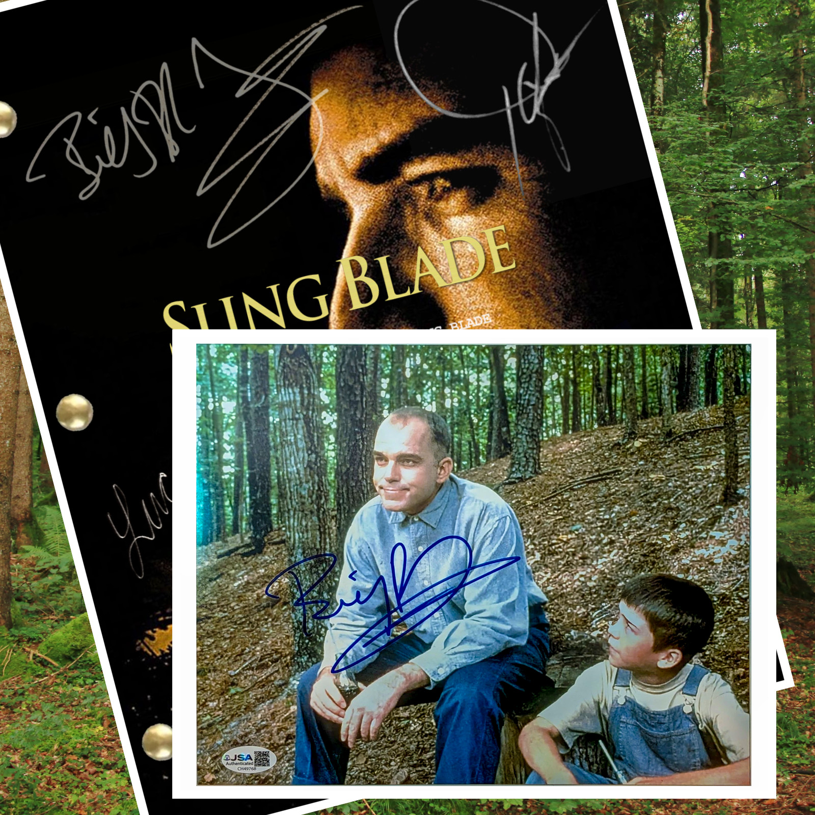 Sling Blade Script & 8X10 Pic Signed Autograph Reprints Full 102 Page Script