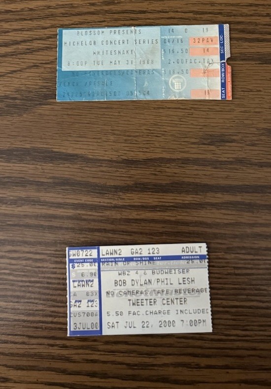 LOT 20 RARE CONCERT TICKET STUBS BOB DYLAN/GRATEFUL DEAD/DEF LEPPARD/WHO/CSN +++
