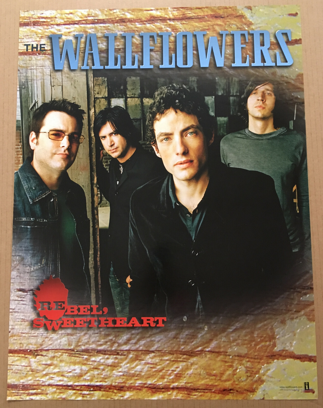 Jakob Dylan WALLFLOWERS Rare 2005 PROMO POSTER of Rebel CD 18×24 NEVER DISPLAYED