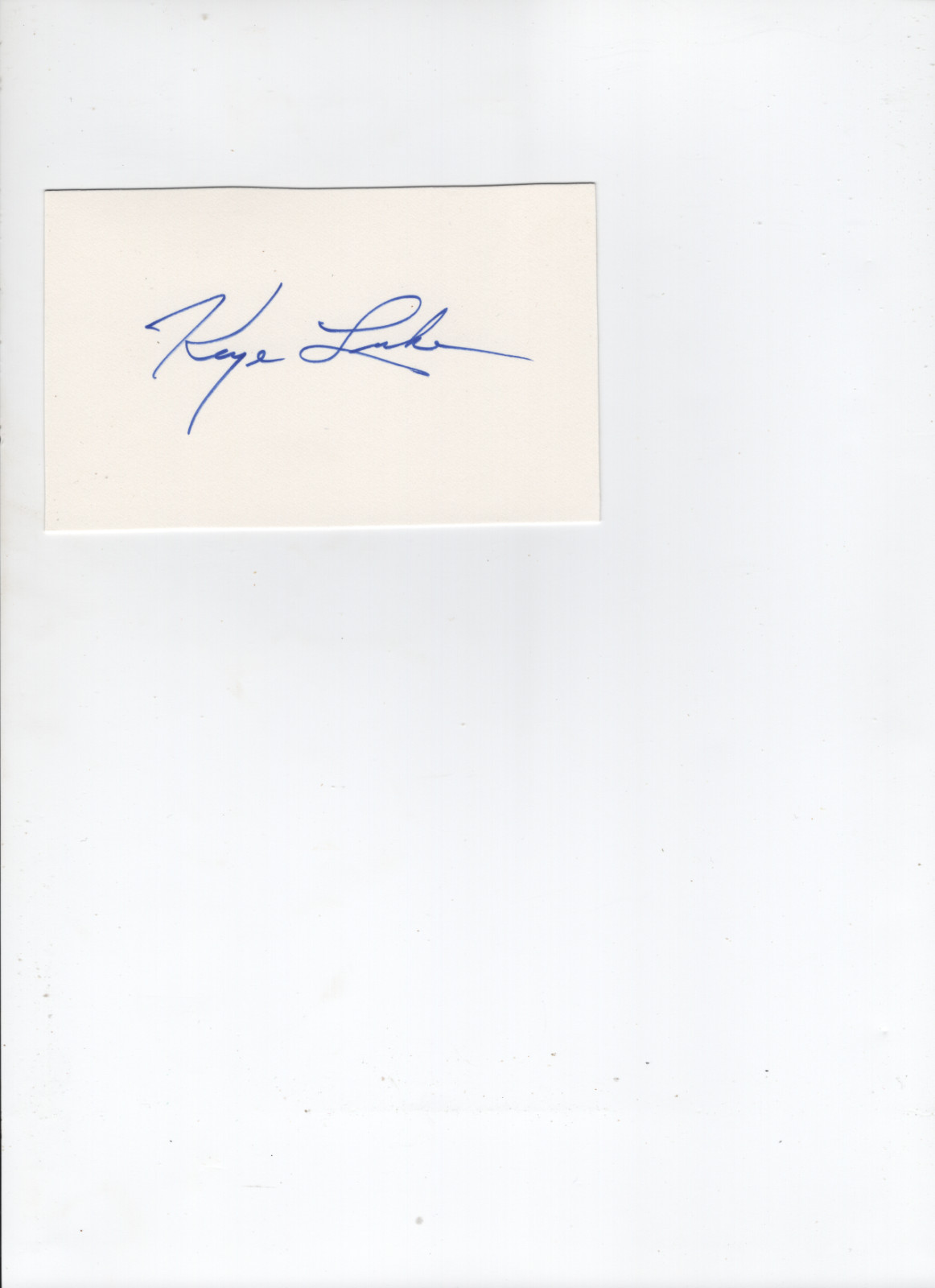 KEYE LUKE-CHARLIE CHAN, KUNG FU-SIGNED CARD
